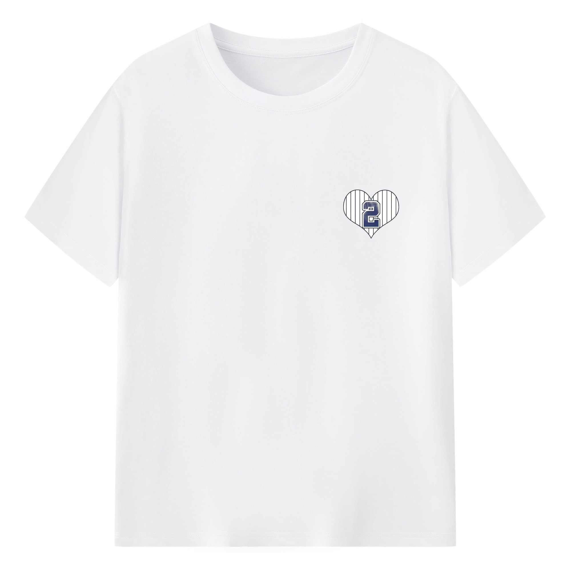 Derek Jeter 8 180g Cotton T-Shirt With Front Heat Transfer Print – Soft, Lightweight, Fitted Design – Comfortable Casual Wear For Sports & Everyday Use