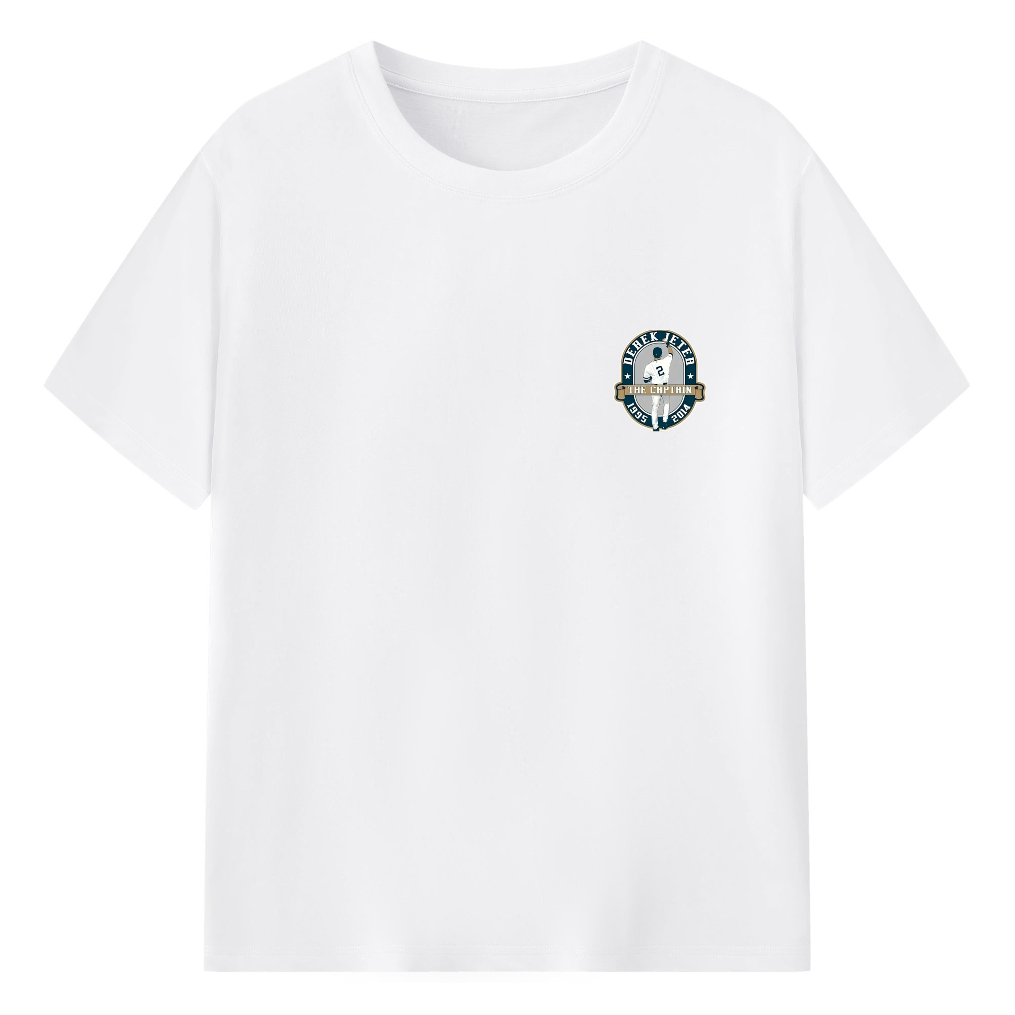 Derek Jeter 9 180g Cotton T-Shirt With Front Heat Transfer Print – Soft, Lightweight, Fitted Design – Comfortable Casual Wear For Sports & Everyday Use