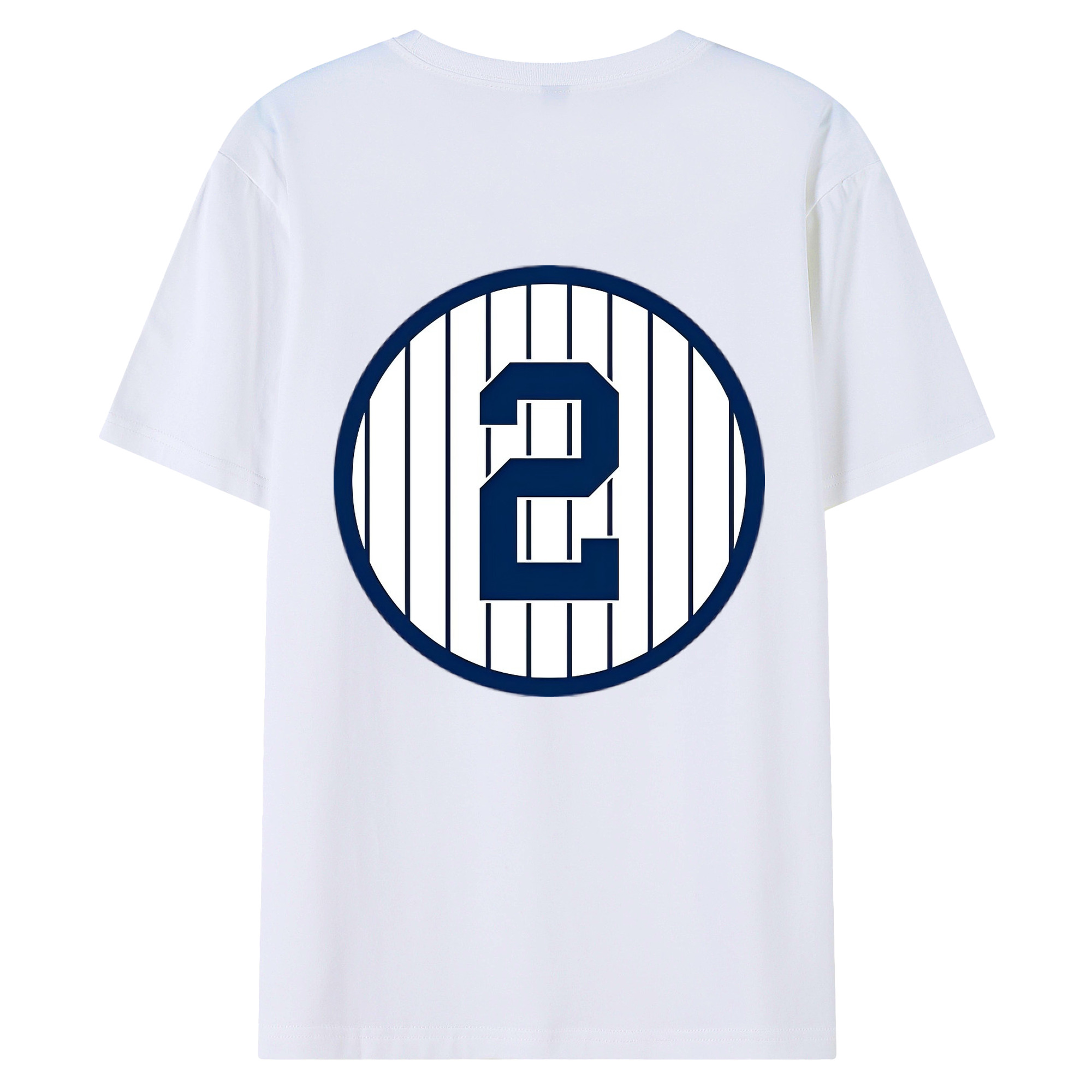 Derek Jeter 5 180g Combed Cotton T-Shirt With Back Heat Transfer Print – Soft, Lightweight, Fitted Design – Stylish Casual Wear For Sports & Everyday Use