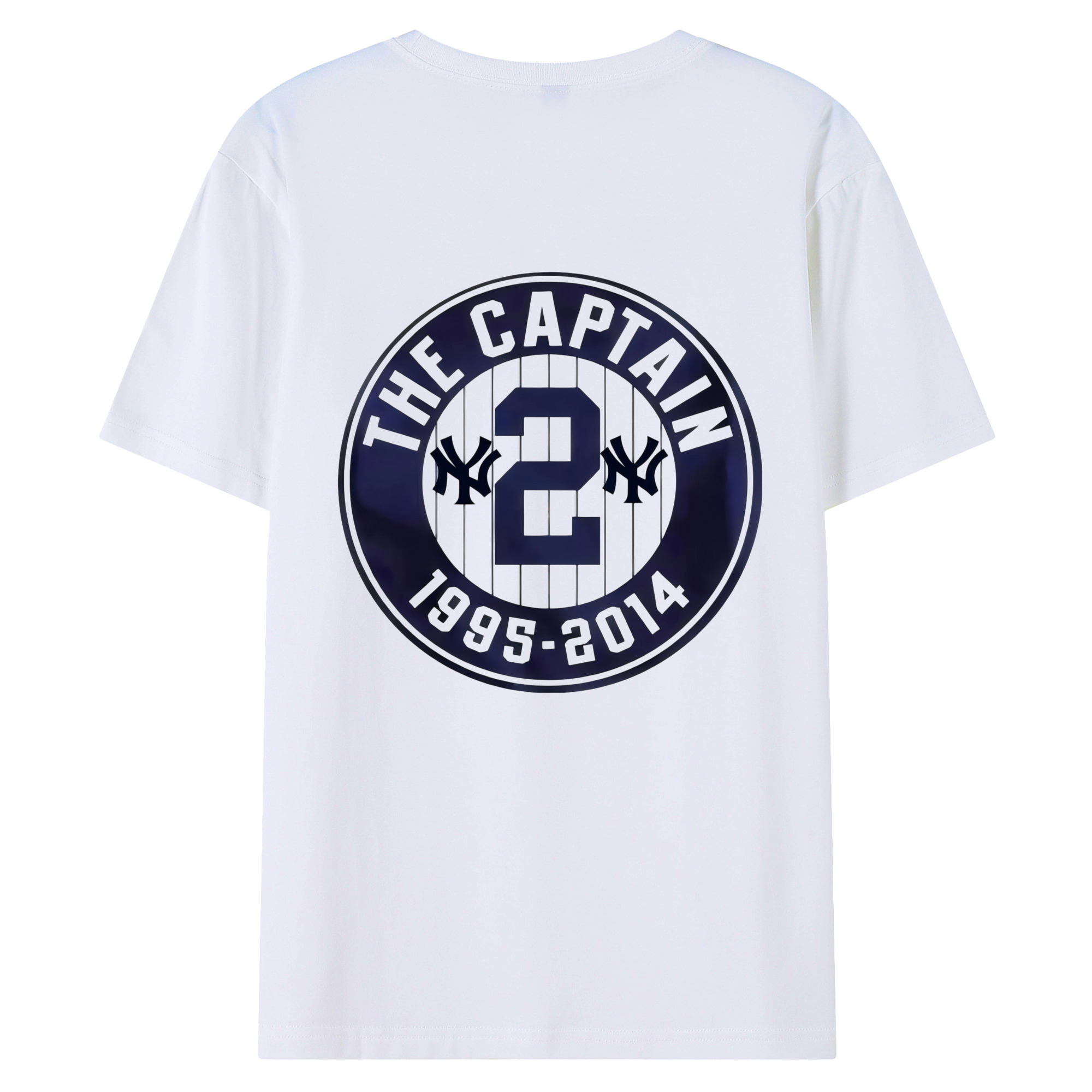 Derek Jeter 7 180g Combed Cotton T-Shirt With Back Heat Transfer Print – Soft, Lightweight, Fitted Design – Stylish Casual Wear For Sports & Everyday Use