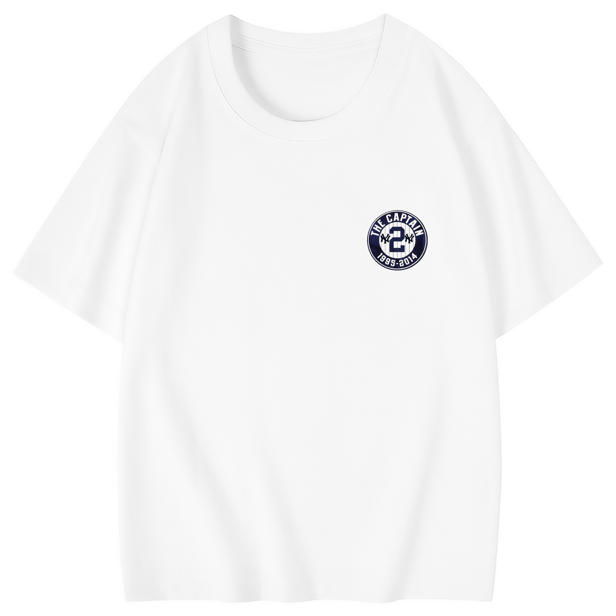 Derek Jeter 7 Combed Cotton Kids T-Shirt 180g With Front Heat Transfer Print – Soft, Lightweight, Side-Seamed Design – Stylish And Comfortable Casual Wear For Everyday Activities