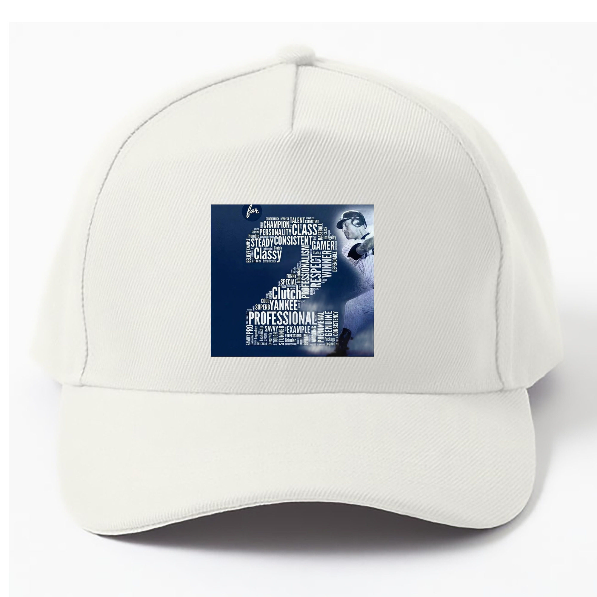 Derek Jeter 10 100% Cotton Baseball Cap – Heat Transfer Print – Comfortable, Durable, Perfect For Sports & Everyday Wear