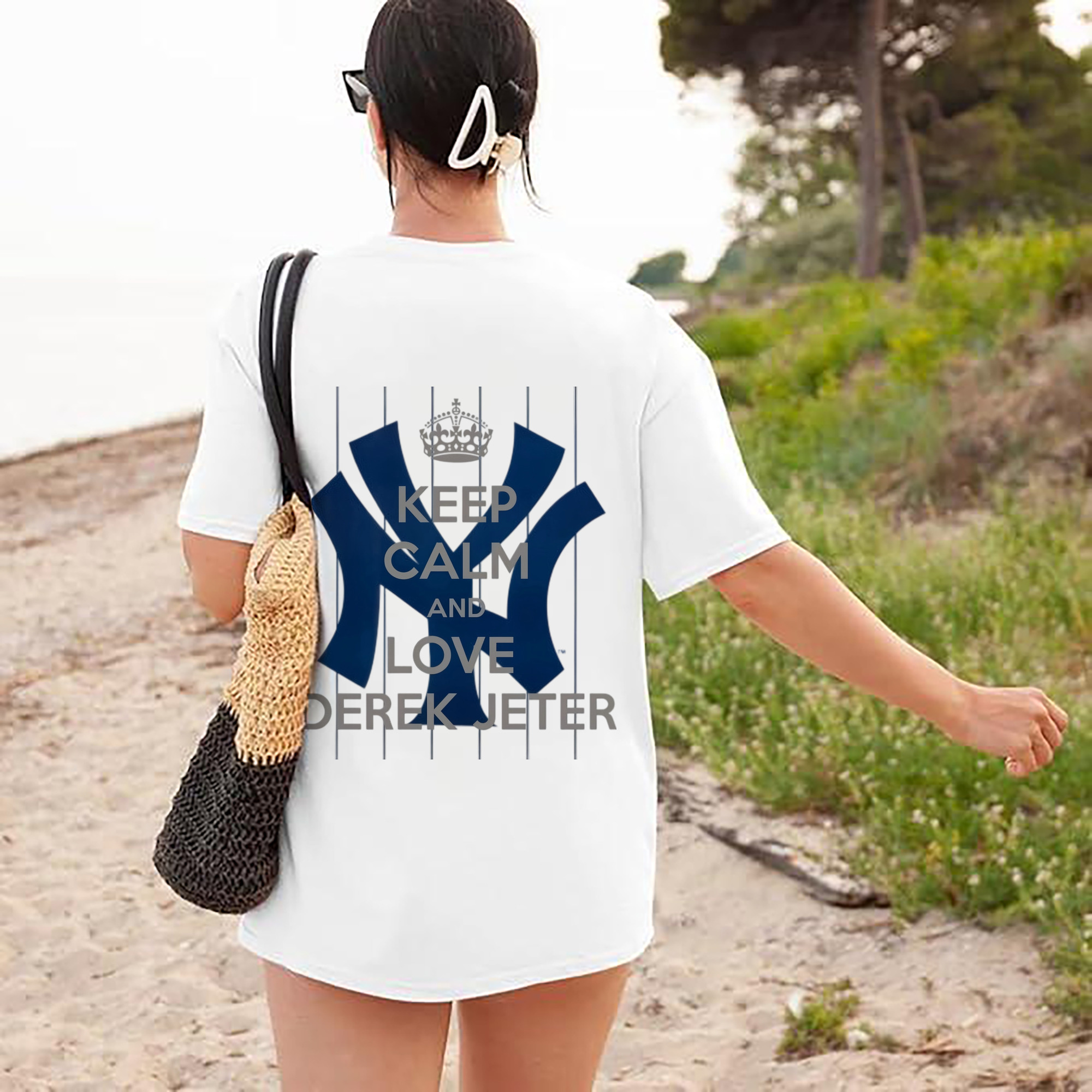 Derek Jeter 6 180g Combed Cotton T-Shirt With Back Heat Transfer Print – Soft, Lightweight, Fitted Design – Stylish Casual Wear For Sports & Everyday Use