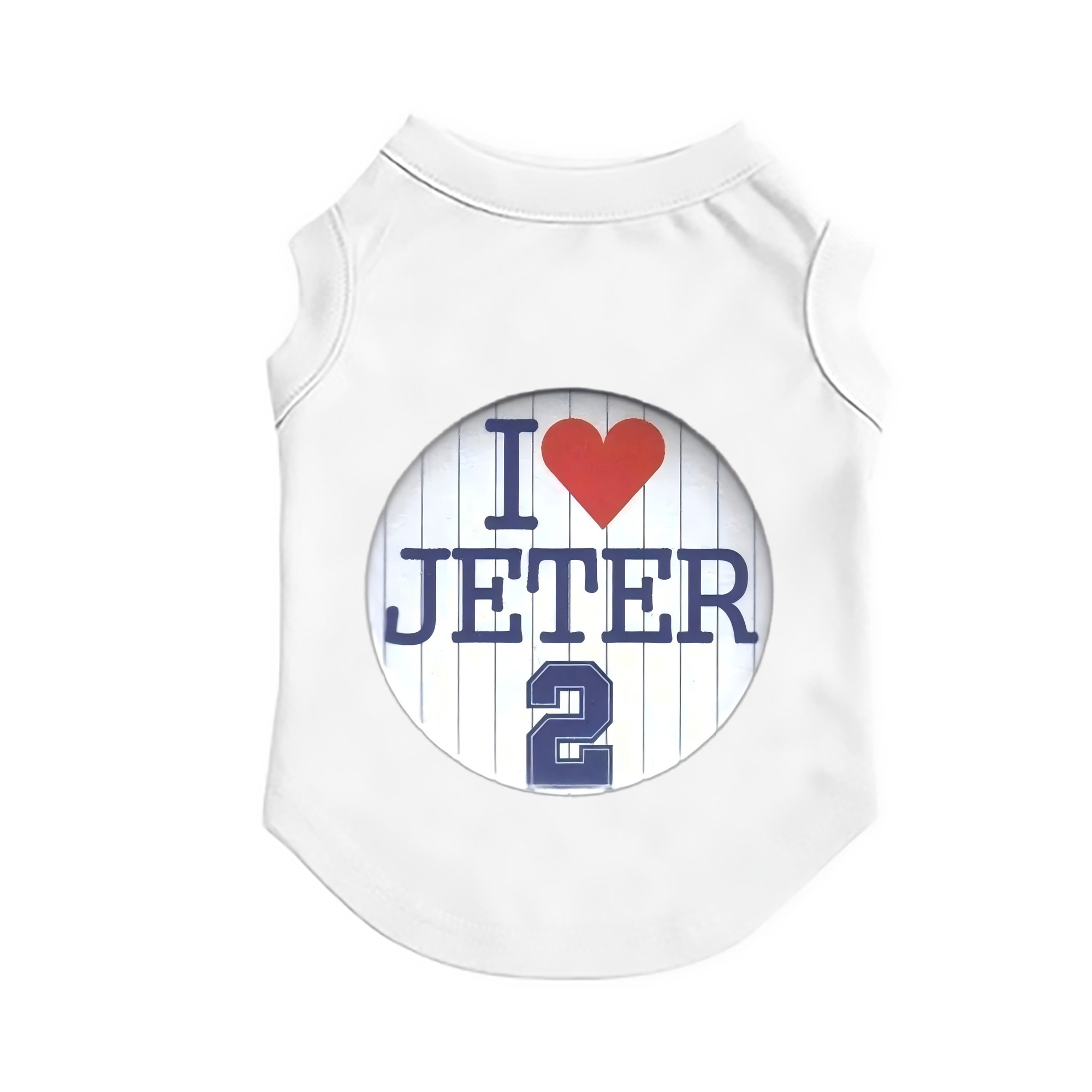 Derek Jeter 2 Pet Vest – Durable Polyester With Heat Transfer Print – Comfortable And Stylish