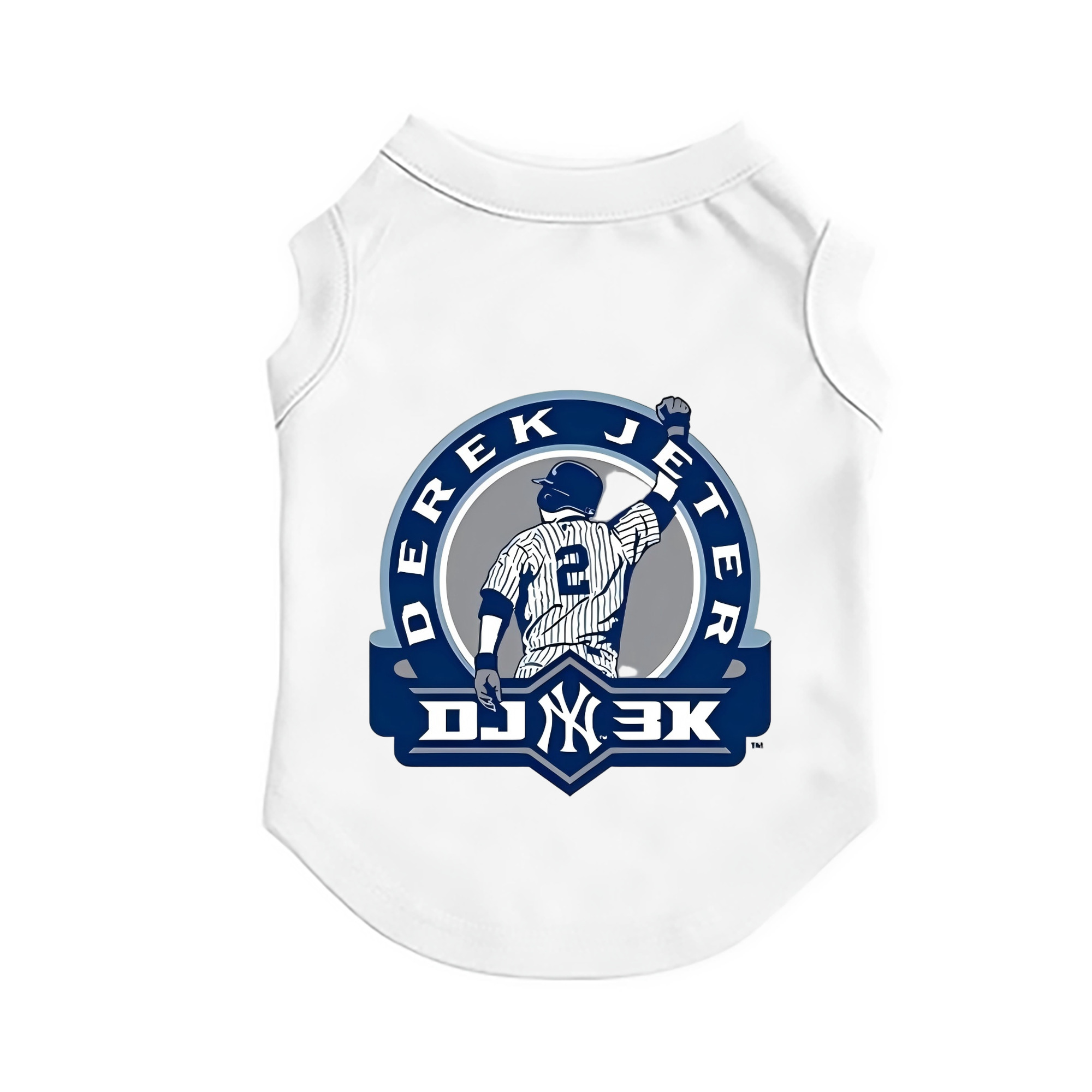 Derek Jeter 3 Pet Vest – Durable Polyester With Heat Transfer Print – Comfortable And Stylish