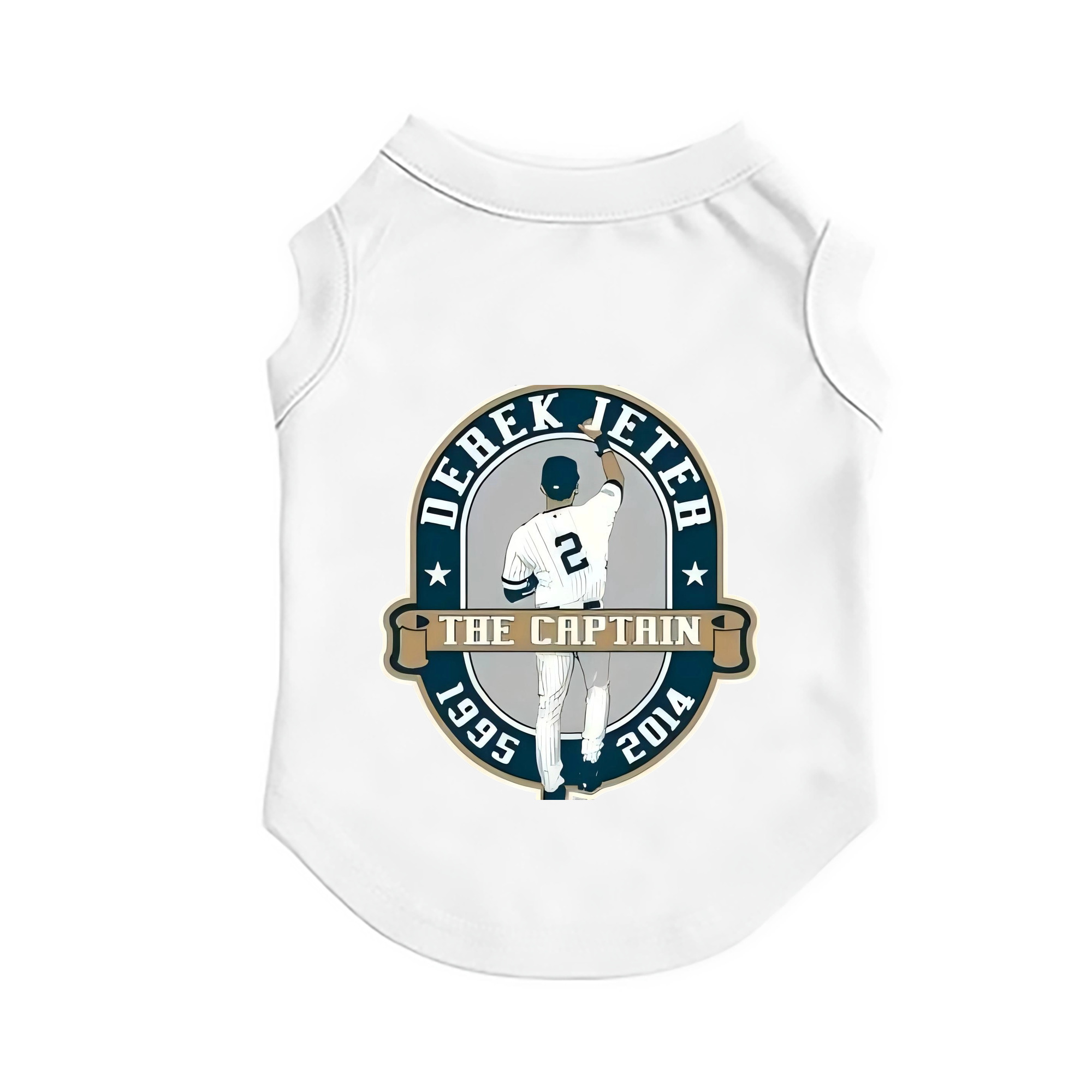 Derek Jeter 9 Pet Vest – Durable Polyester With Heat Transfer Print – Comfortable And Stylish