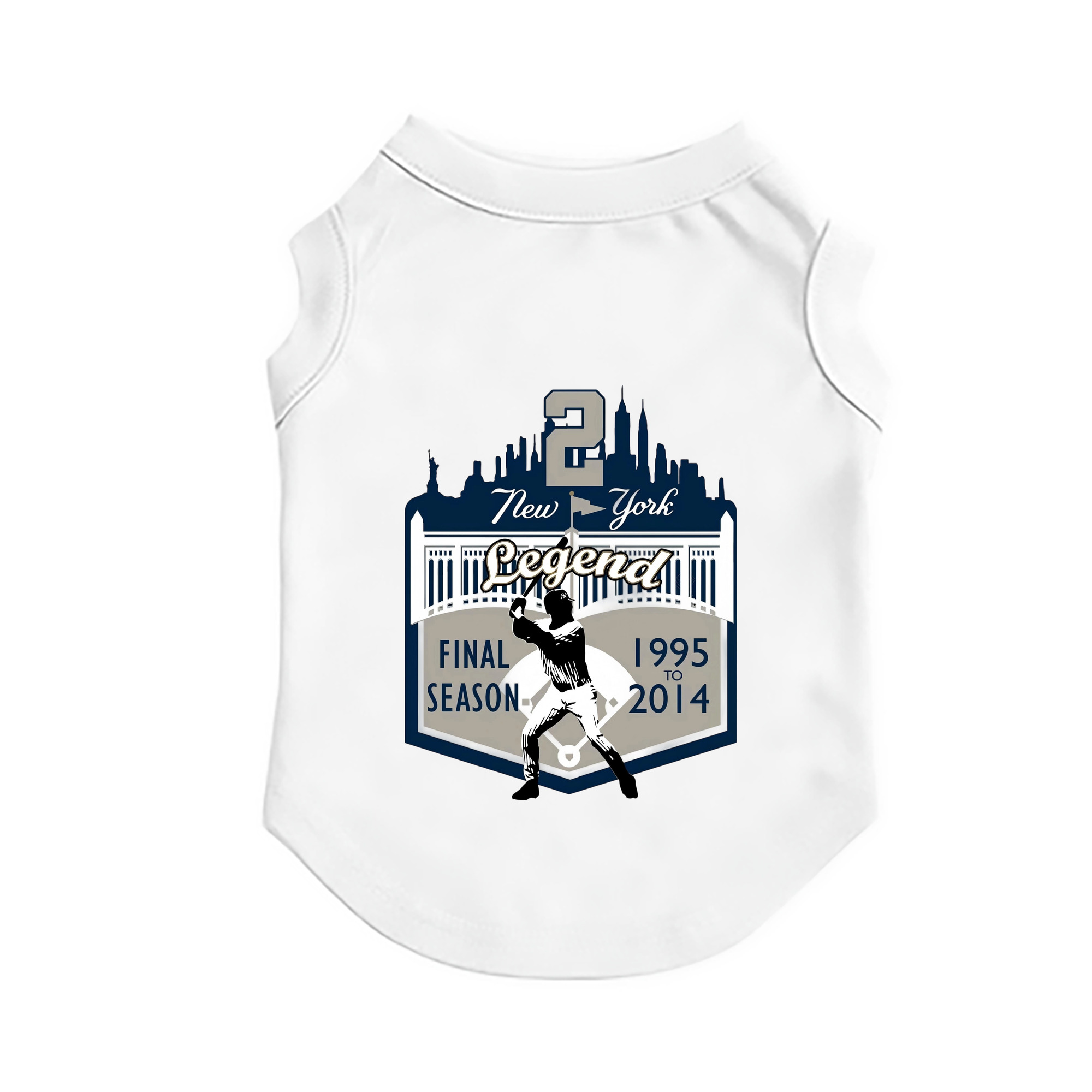 Derek Jeter 14 Pet Vest – Durable Polyester With Heat Transfer Print – Comfortable And Stylish