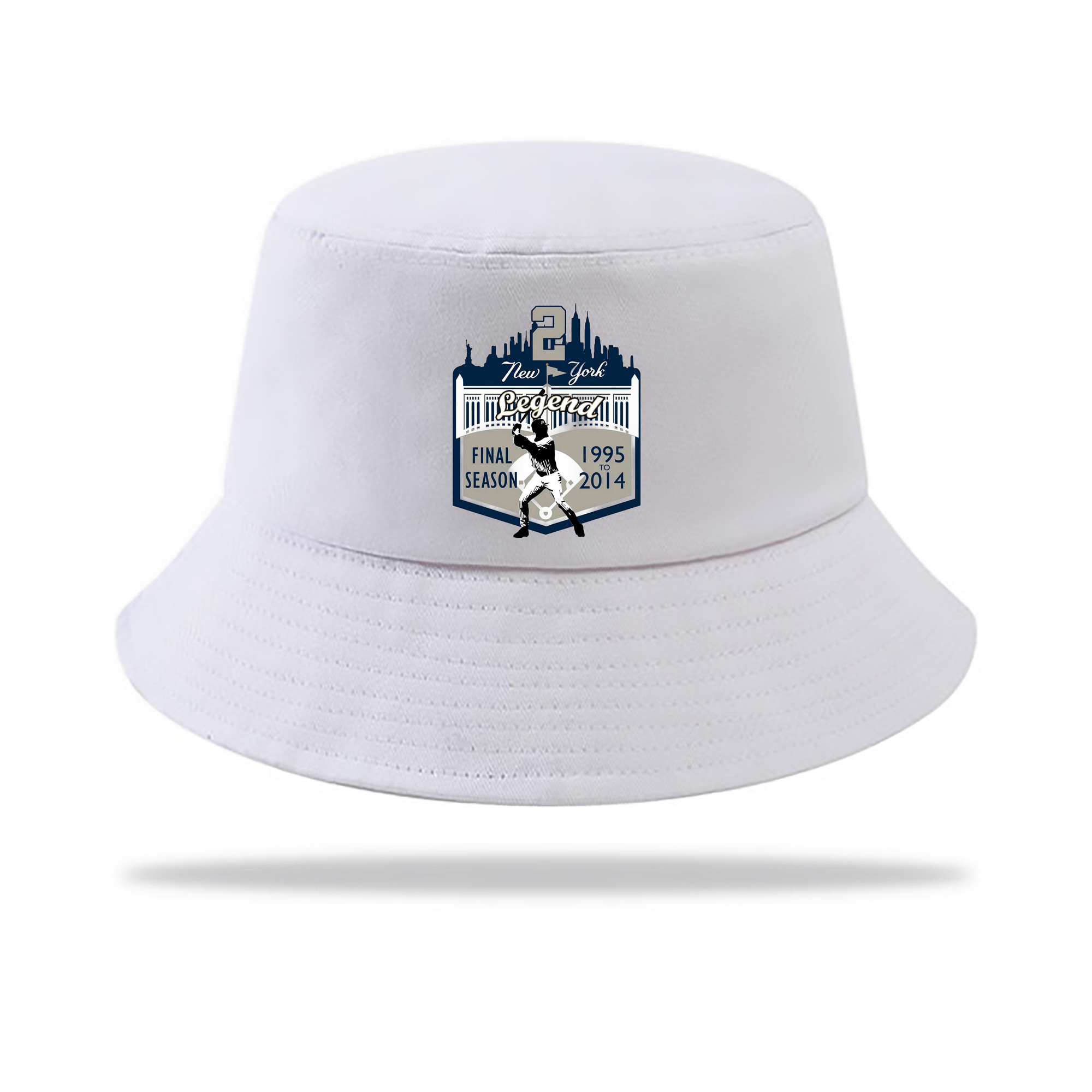 Derek Jeter 14 Outdoor Sun Protection Bucket Hat – Lightweight Breathable Knit & Woven Fabric – Ergonomic Wide Brim, Sweat-Absorbent, Stylish & Comfortable For Sports And Everyday Wear