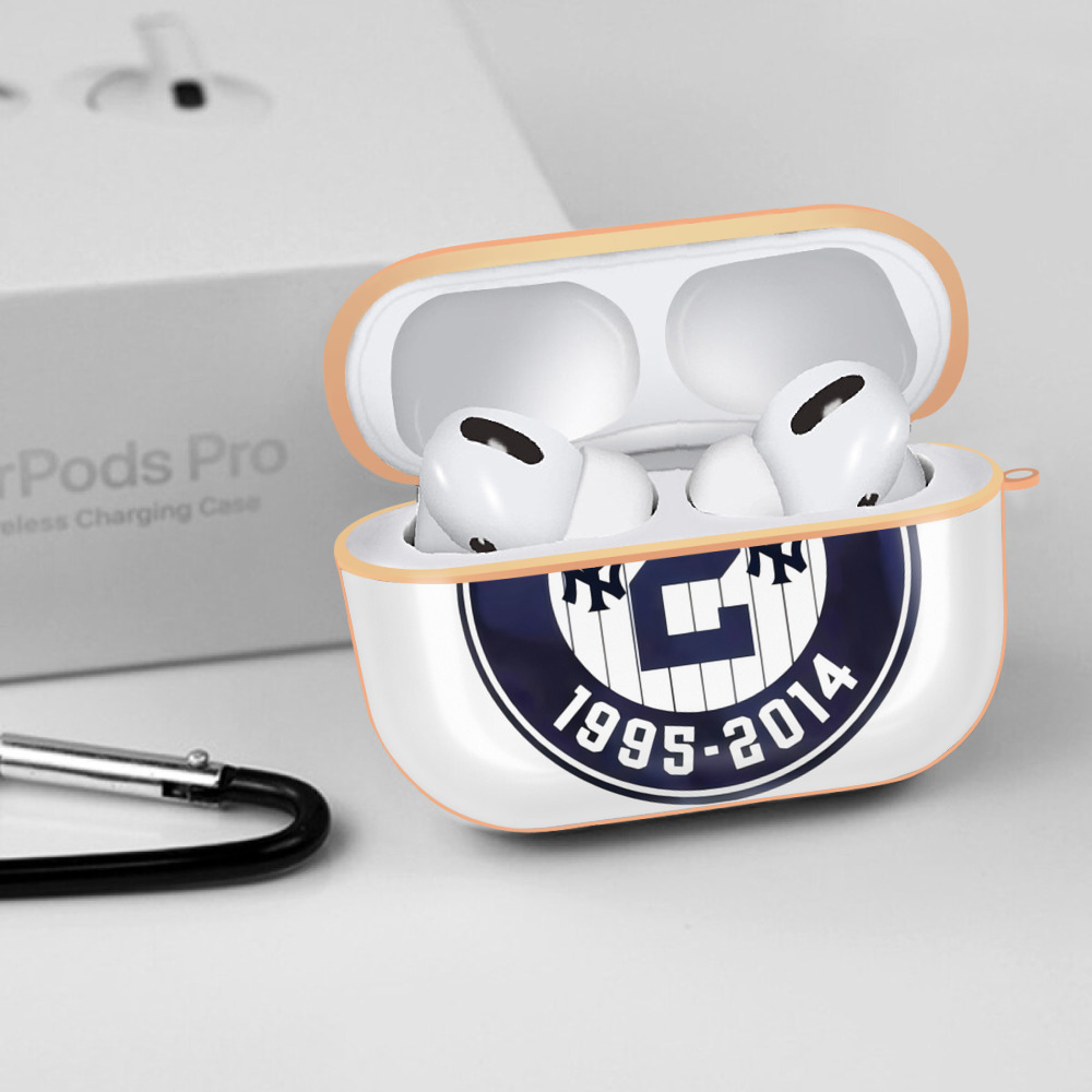 Derek Jeter 7 AirPods Pro Protective Case Rose Gold, Flexible PC Material, Precise Fit, Anti-Slip Cover, Full Protection, Fingerprint Resistant, Washable With Keychain