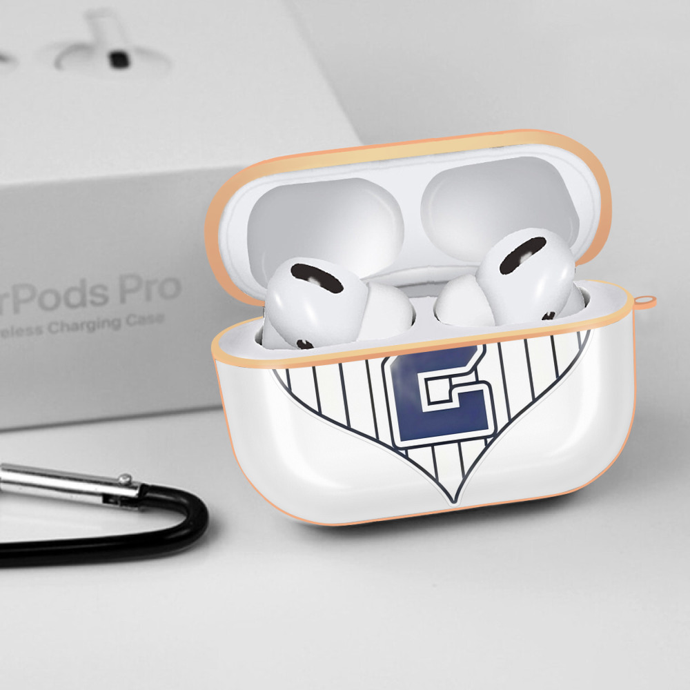 Derek Jeter 8 AirPods Pro Protective Case Rose Gold, Flexible PC Material, Precise Fit, Anti-Slip Cover, Full Protection, Fingerprint Resistant, Washable With Keychain