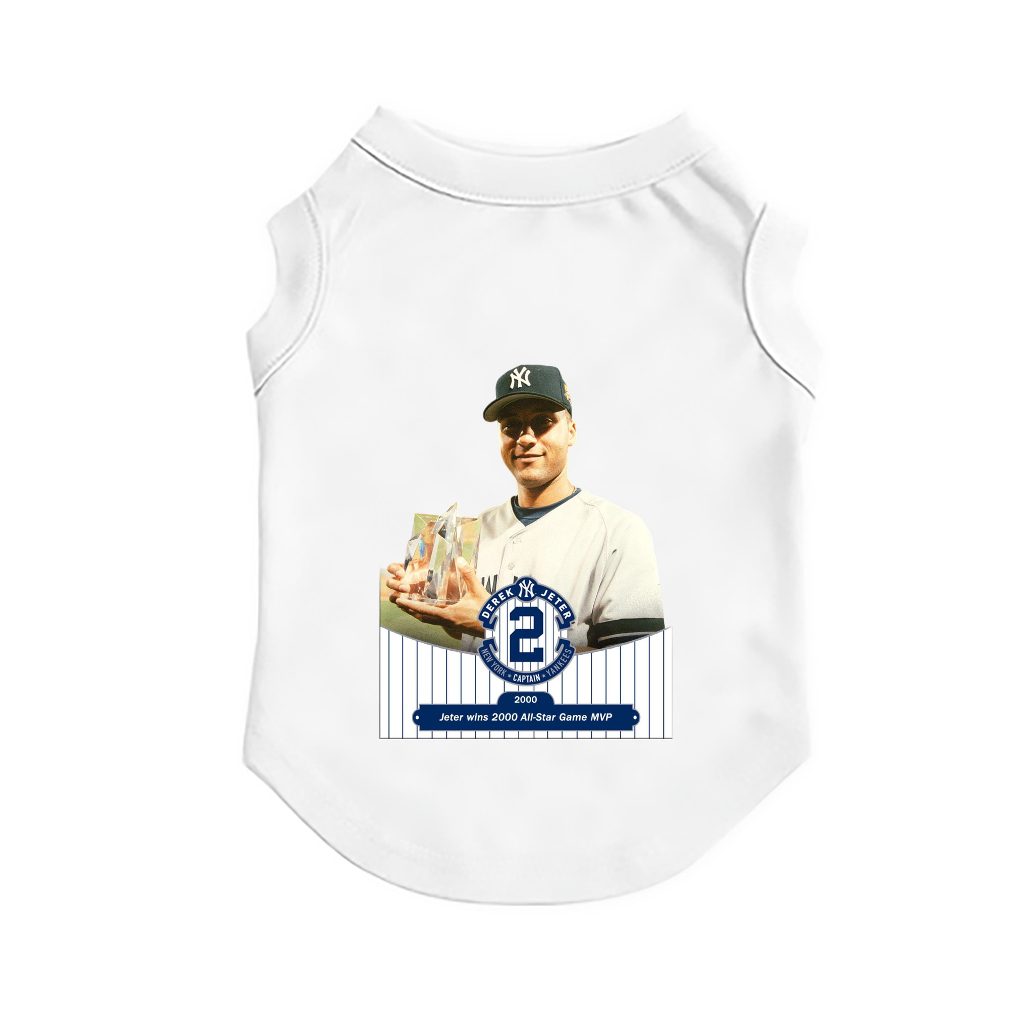 Derek Jeter 80 Pet Vest – Durable Polyester With Heat Transfer Print – Comfortable And Stylish