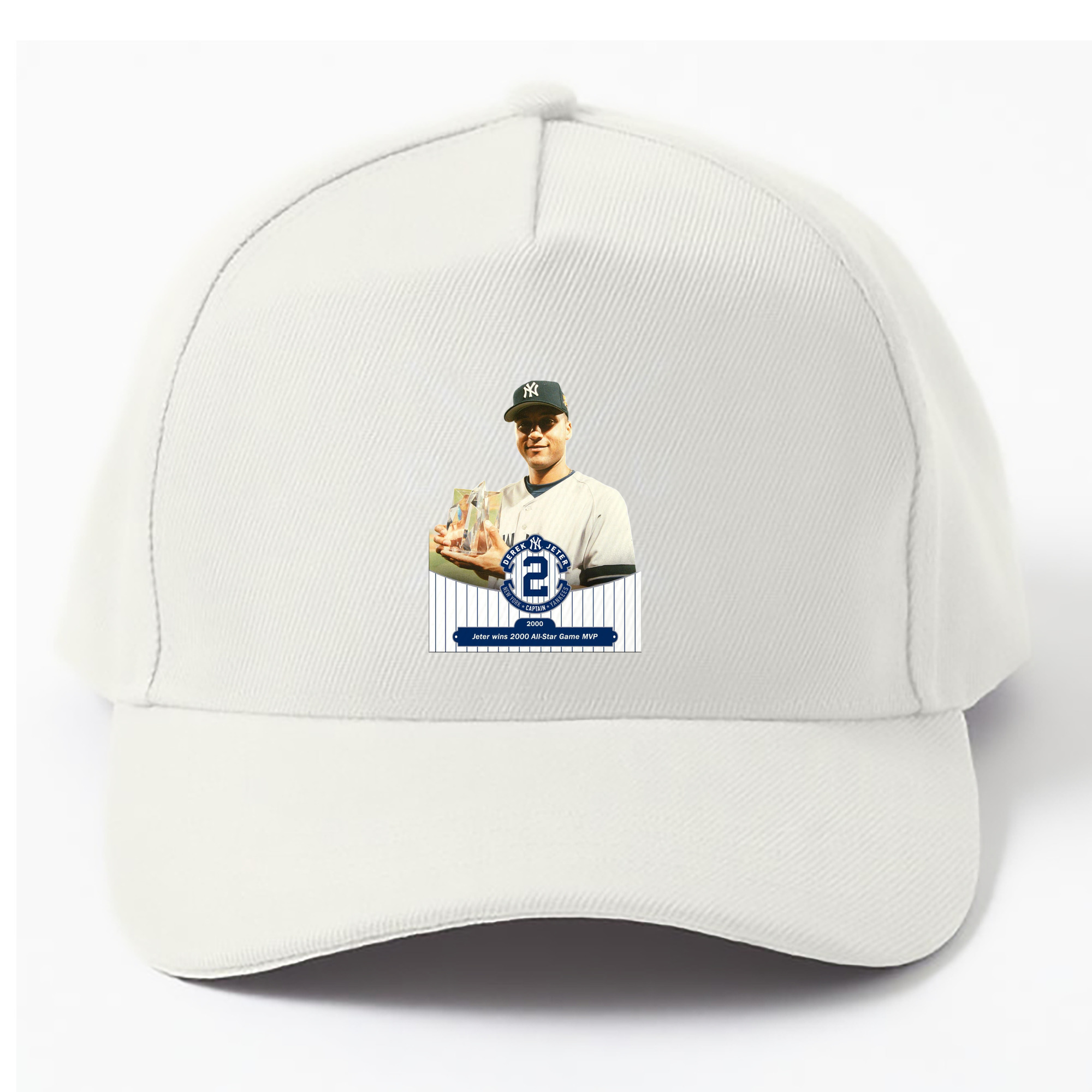 Derek Jeter 80 100% Cotton Baseball Cap – Heat Transfer Print – Comfortable, Durable, Perfect For Sports & Everyday Wear