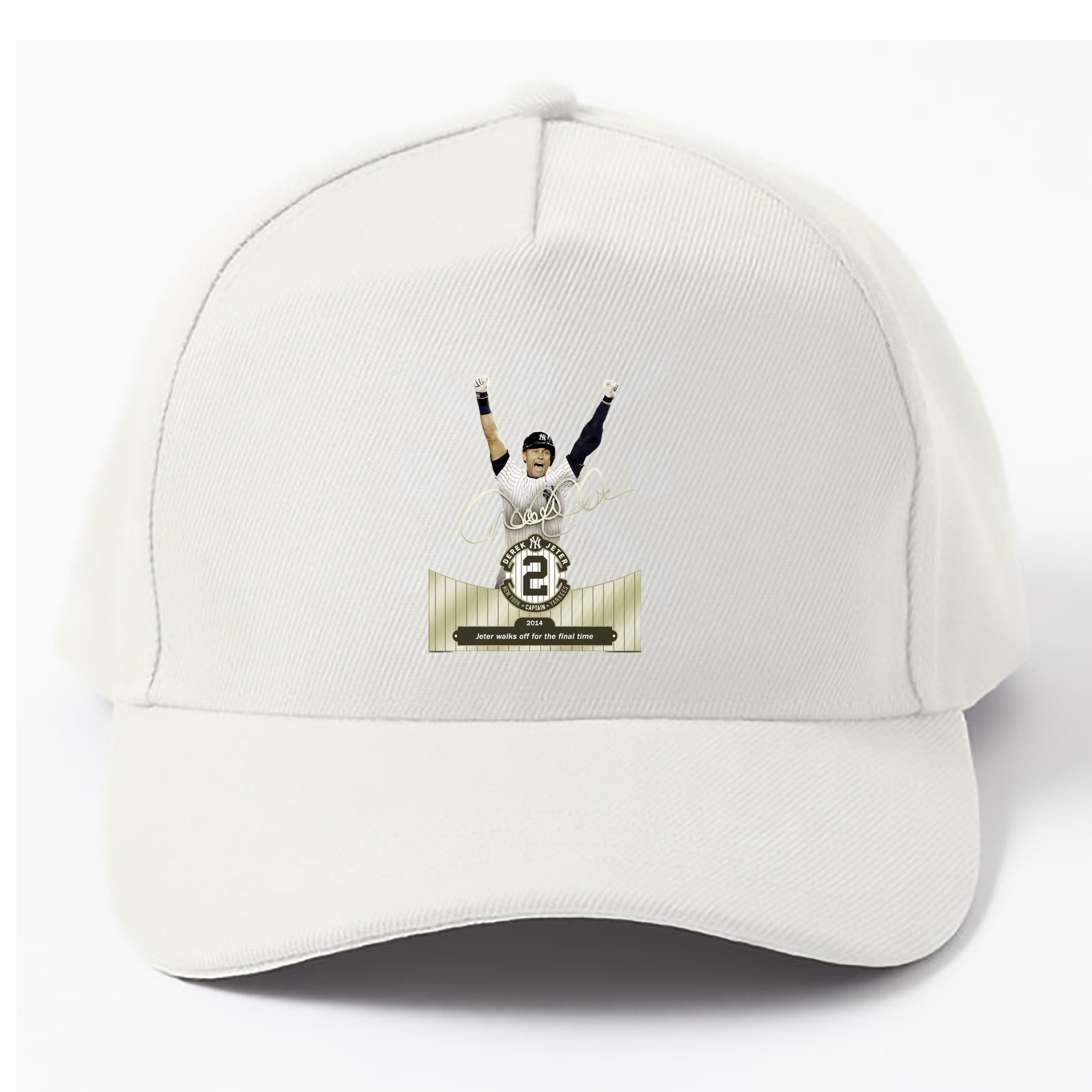 Derek Jeter 81 100% Cotton Baseball Cap – Heat Transfer Print – Comfortable, Durable, Perfect For Sports & Everyday Wear