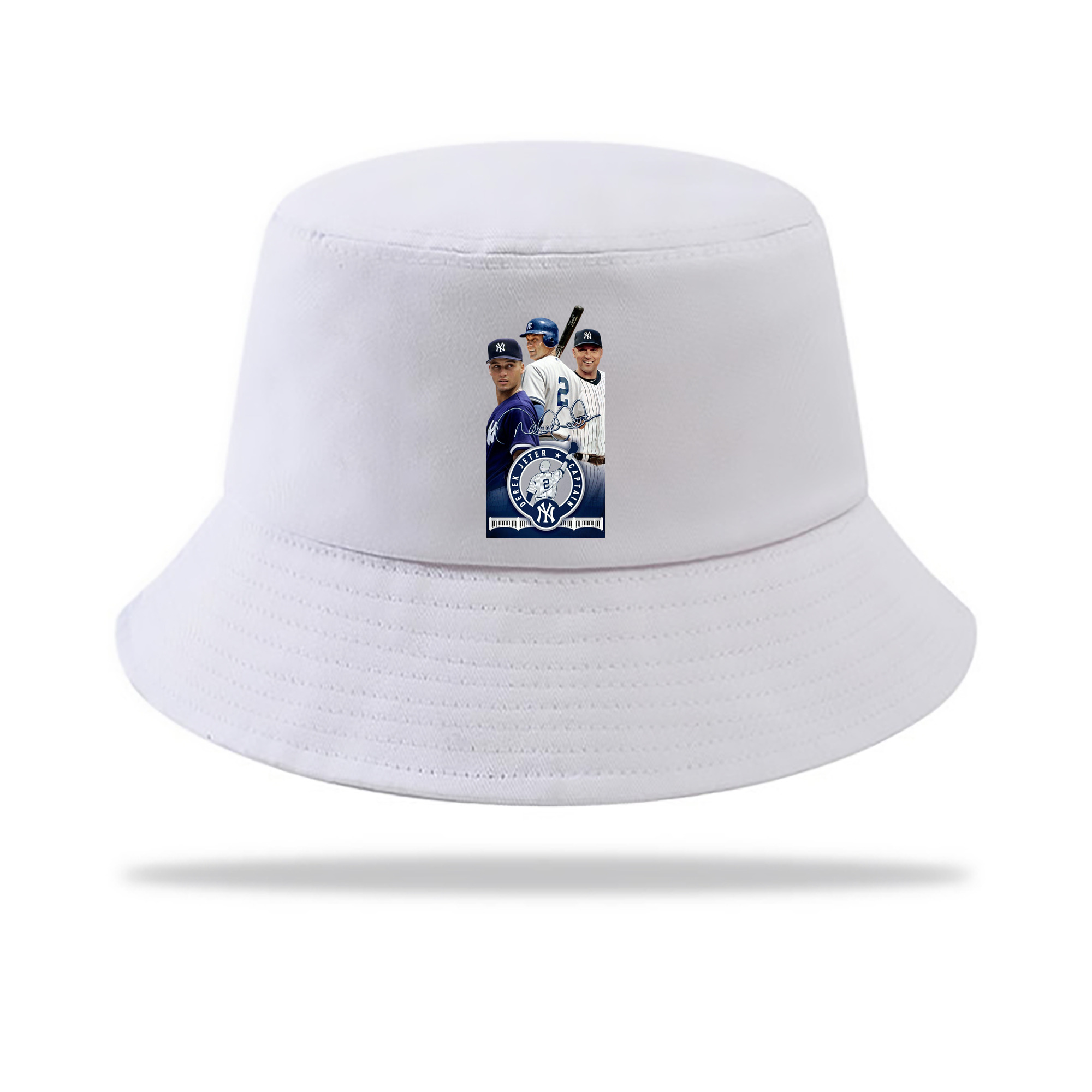 Derek Jeter 79 Outdoor Sun Protection Bucket Hat – Lightweight Breathable Knit & Woven Fabric – Ergonomic Wide Brim, Sweat-Absorbent, Stylish & Comfortable For Sports And Everyday Wear