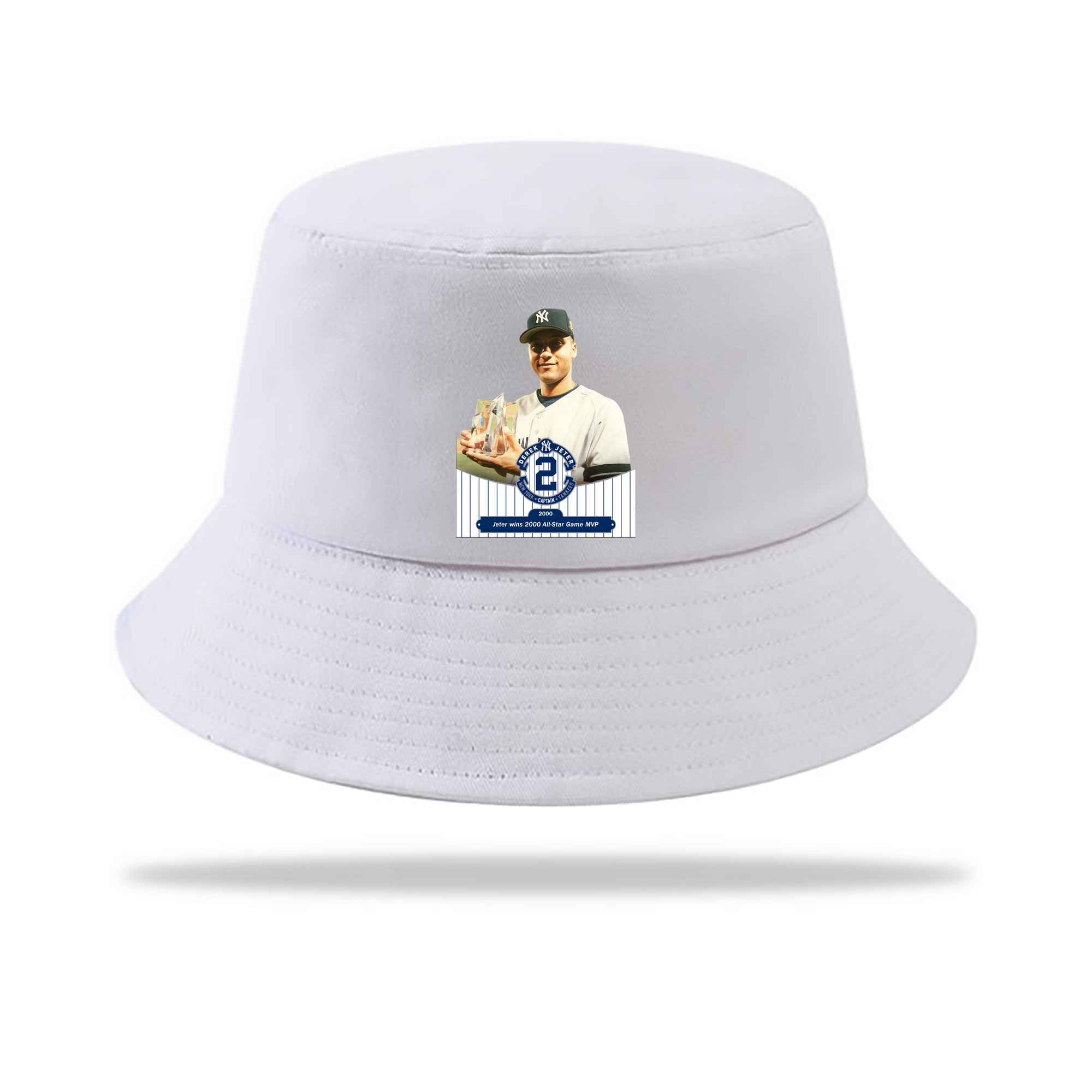 Derek Jeter 80 Outdoor Sun Protection Bucket Hat – Lightweight Breathable Knit & Woven Fabric – Ergonomic Wide Brim, Sweat-Absorbent, Stylish & Comfortable For Sports And Everyday Wear