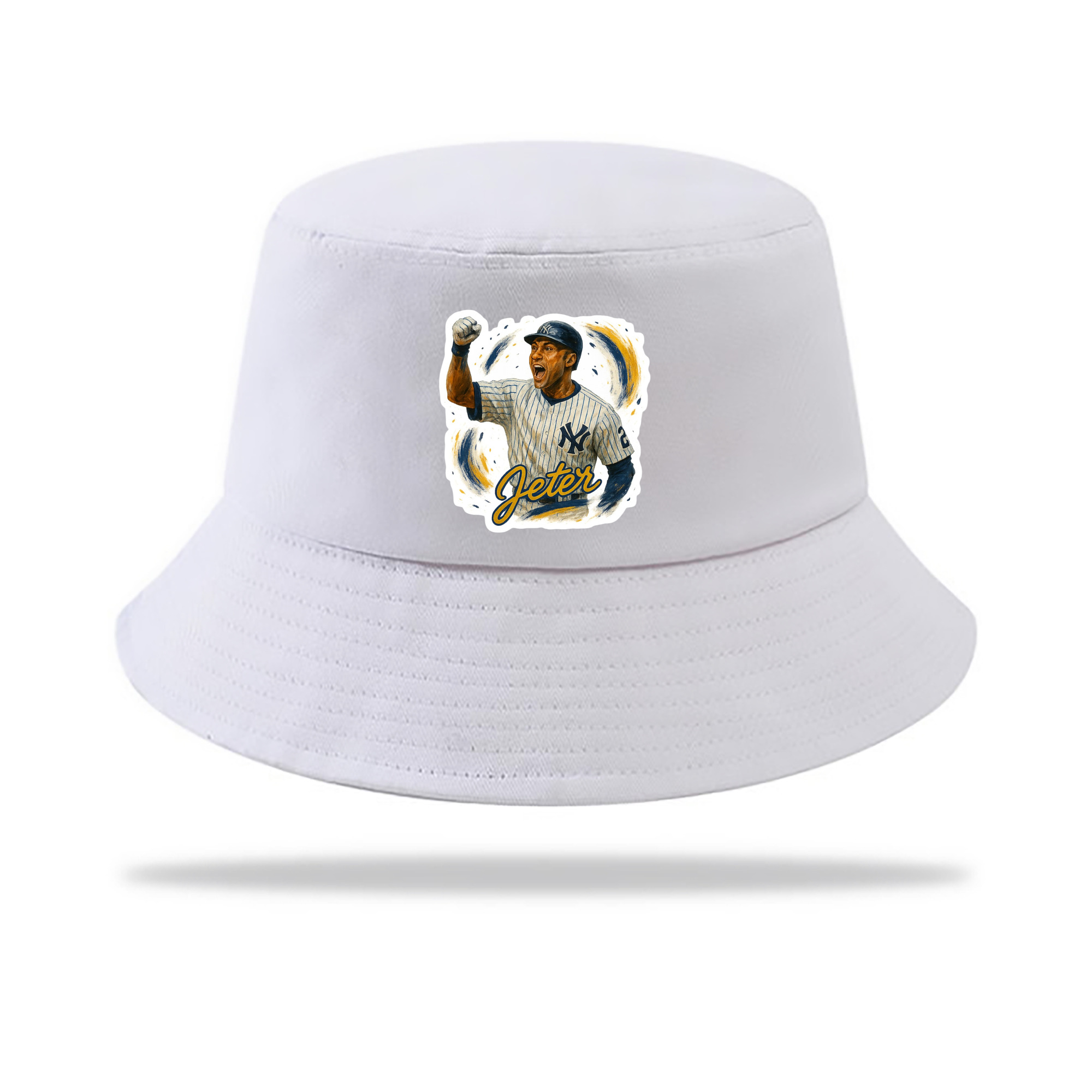 Derek Jeter 82 Outdoor Sun Protection Bucket Hat – Lightweight Breathable Knit & Woven Fabric – Ergonomic Wide Brim, Sweat-Absorbent, Stylish & Comfortable For Sports And Everyday Wear