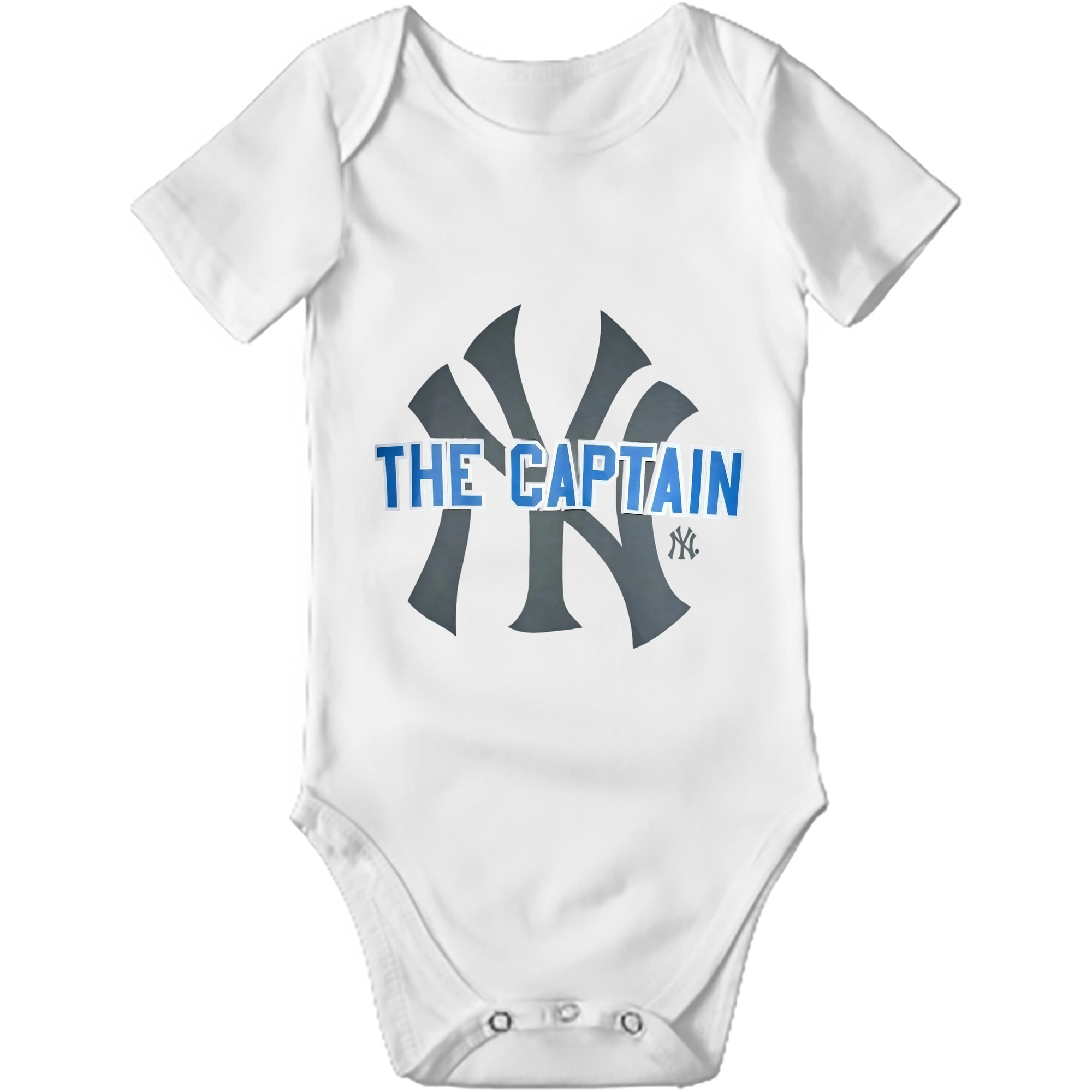 Derek Jeter 84 Baby Short Sleeve Romper – 100% Cotton Soft & Breathable Digital Print Onesie With Easy Snap Closure And Envelope Shoulder – Comfortable For Daily Wear & Travel