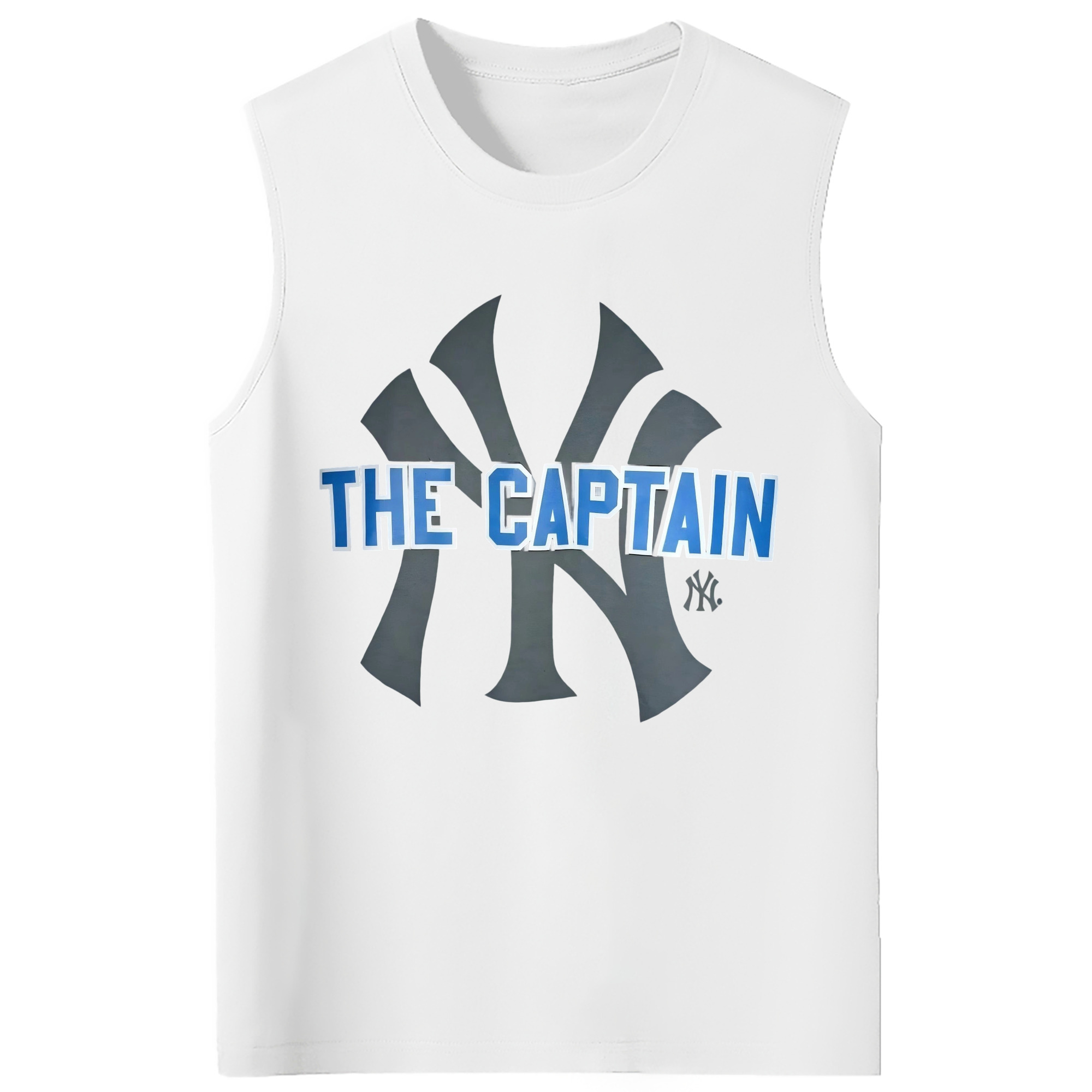 Derek Jeter 84 210g Combed Cotton Tank Top With Front Heat Transfer Print – Soft, Lightweight, Fitted Design – Stylish & Comfortable Casual Wear For Sports & Everyday Use