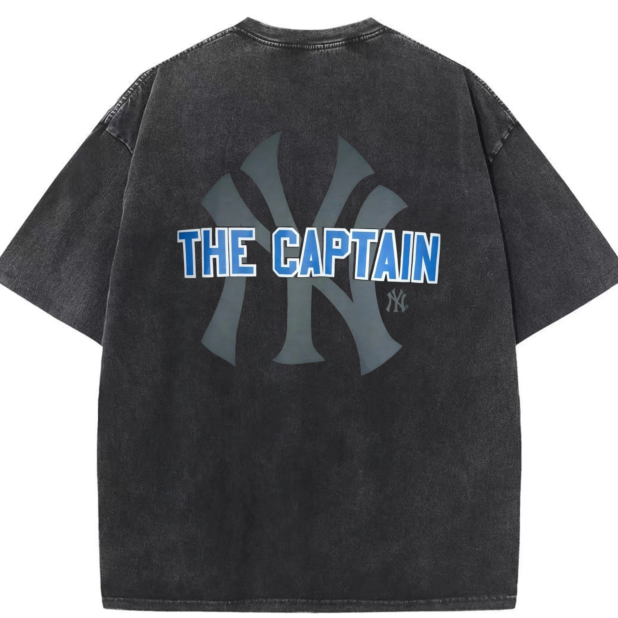 Derek Jeter 84 Washed Vintage 230g Cotton Oversized T-Shirt With Back Heat Transfer Print – Soft, Lightweight & Stylish – Comfortable Casual Wear For Sports & Everyday Use