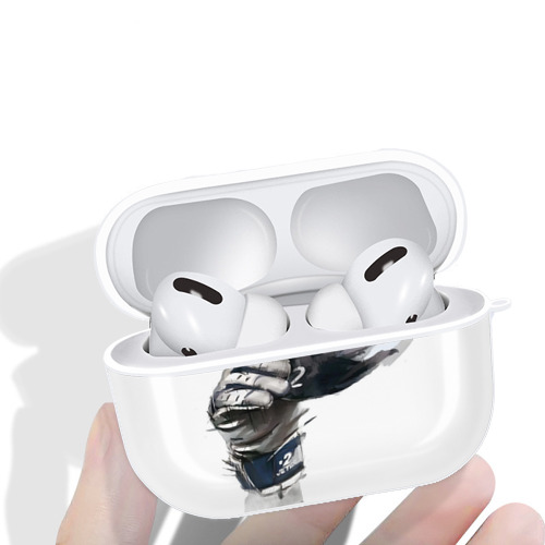 Derek Jeter 76 AirPods Pro Hard Case White With Keychain, Durable Flexible PC, Precise Cutouts, Anti-Fingerprint, Yellowing & Scratch Resistant, Full Protection, Washable