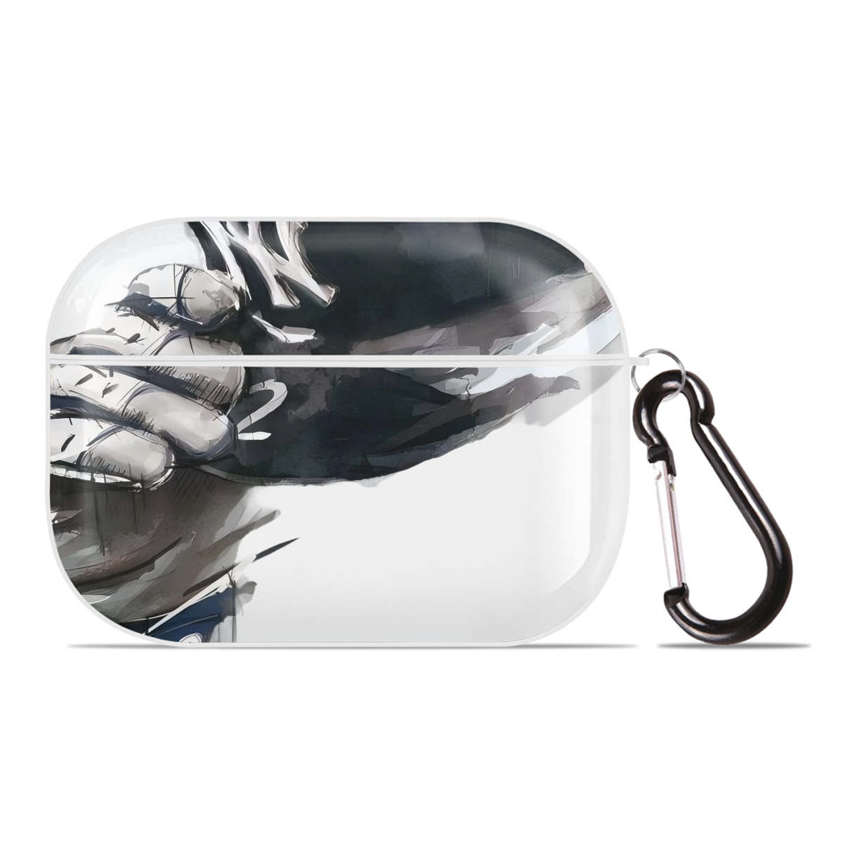 Derek Jeter 76 AirPods Pro Hard Case White With Keychain, Durable Flexible PC, Precise Cutouts, Anti-Fingerprint, Yellowing & Scratch Resistant, Full Protection, Washable