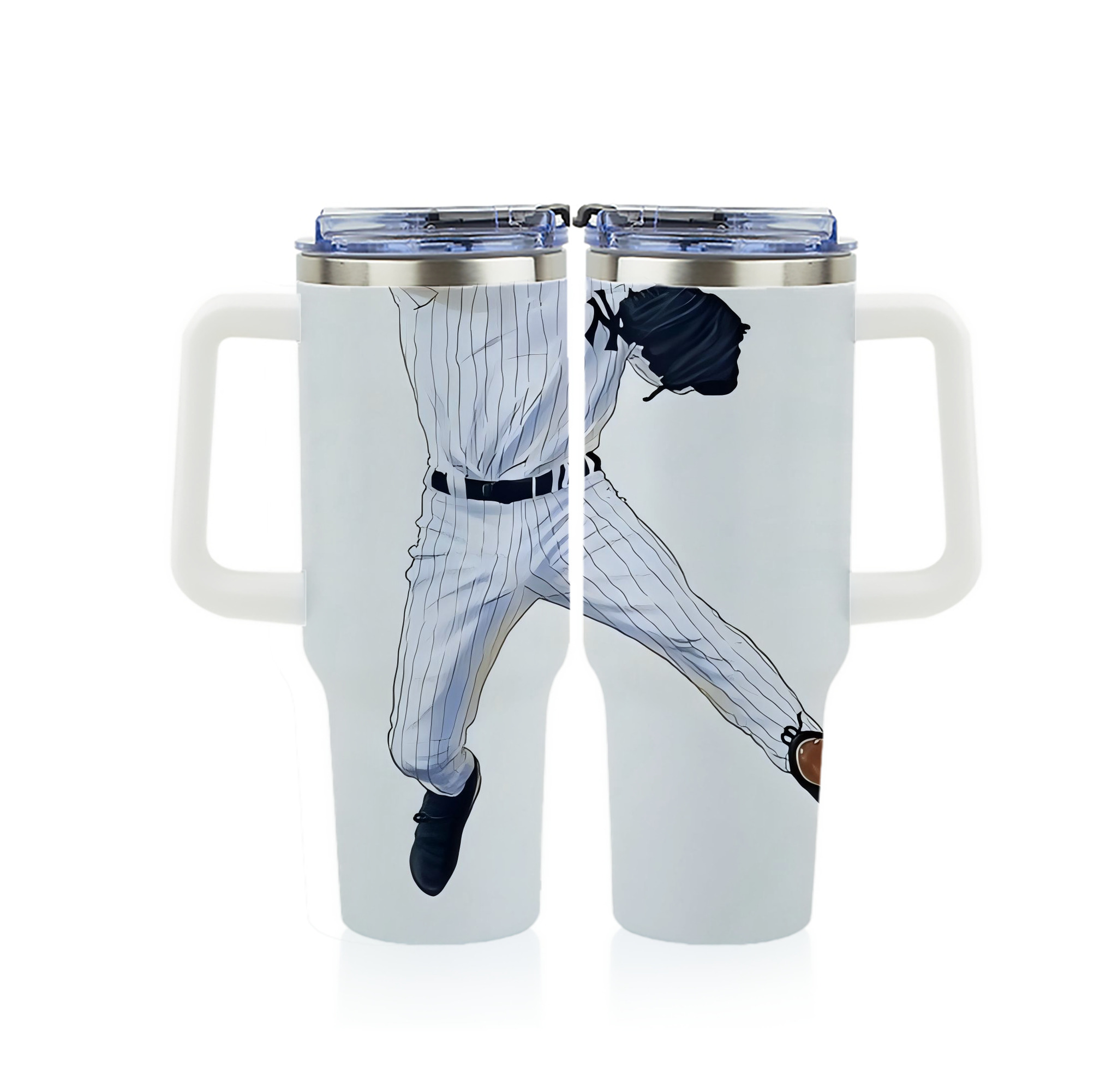 Derek Jeter 17 40oz Full Wrap Car Tumbler – Durable Stainless Steel Travel Mug With Vibrant UV Print – Double Wall Insulated, Fits Most Car Cup Holders