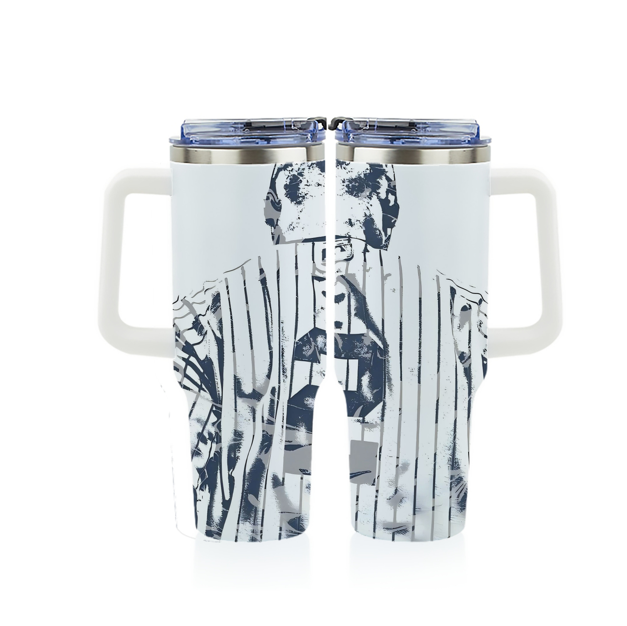 Derek Jeter 30 40oz Full Wrap Car Tumbler – Durable Stainless Steel Travel Mug With Vibrant UV Print – Double Wall Insulated, Fits Most Car Cup Holders