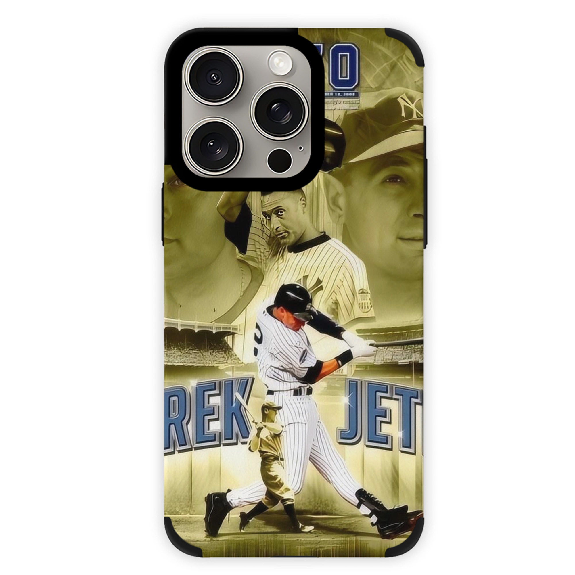 Derek Jeter 23 IPhone 15 Pro Max PU Leather Case – Soft Lining, 360° Protection – Precise Fit, 3D Buttons, Easy Charging – Anti-Yellowing, Easy To Clean