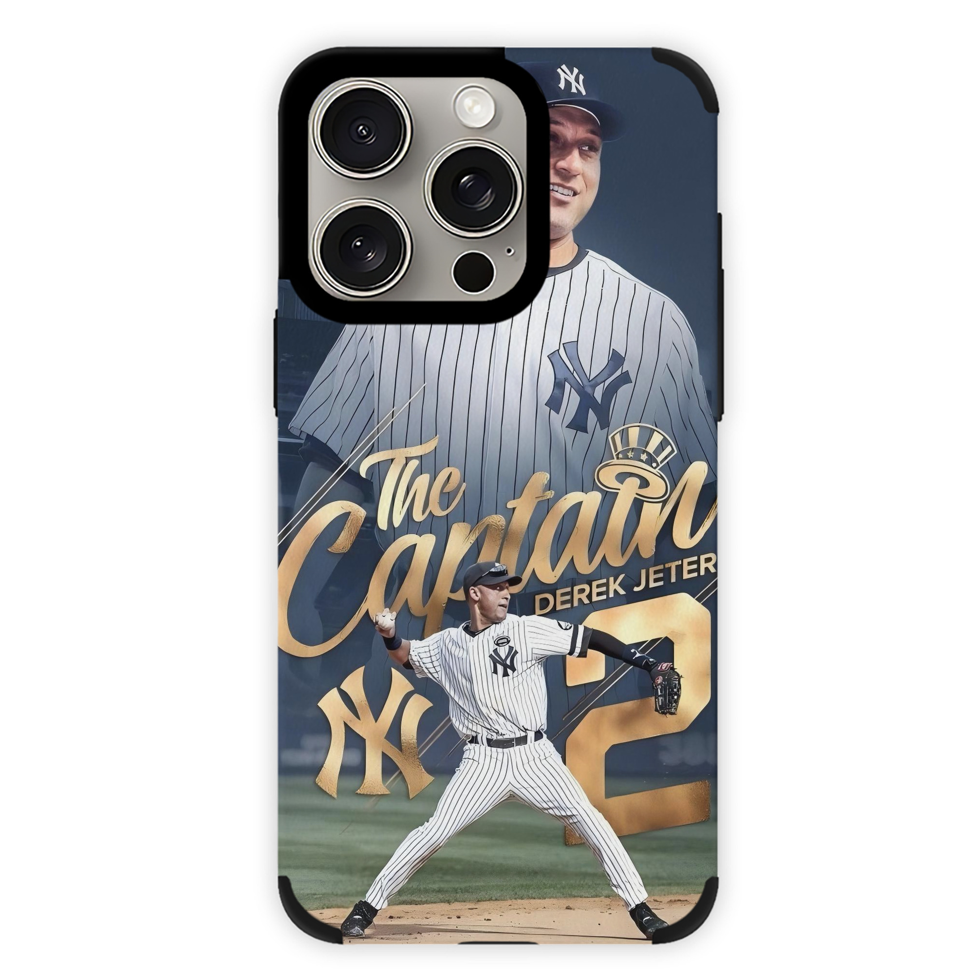 Derek Jeter 29 IPhone 15 Pro Max PU Leather Case – Soft Lining, 360° Protection – Precise Fit, 3D Buttons, Easy Charging – Anti-Yellowing, Easy To Clean