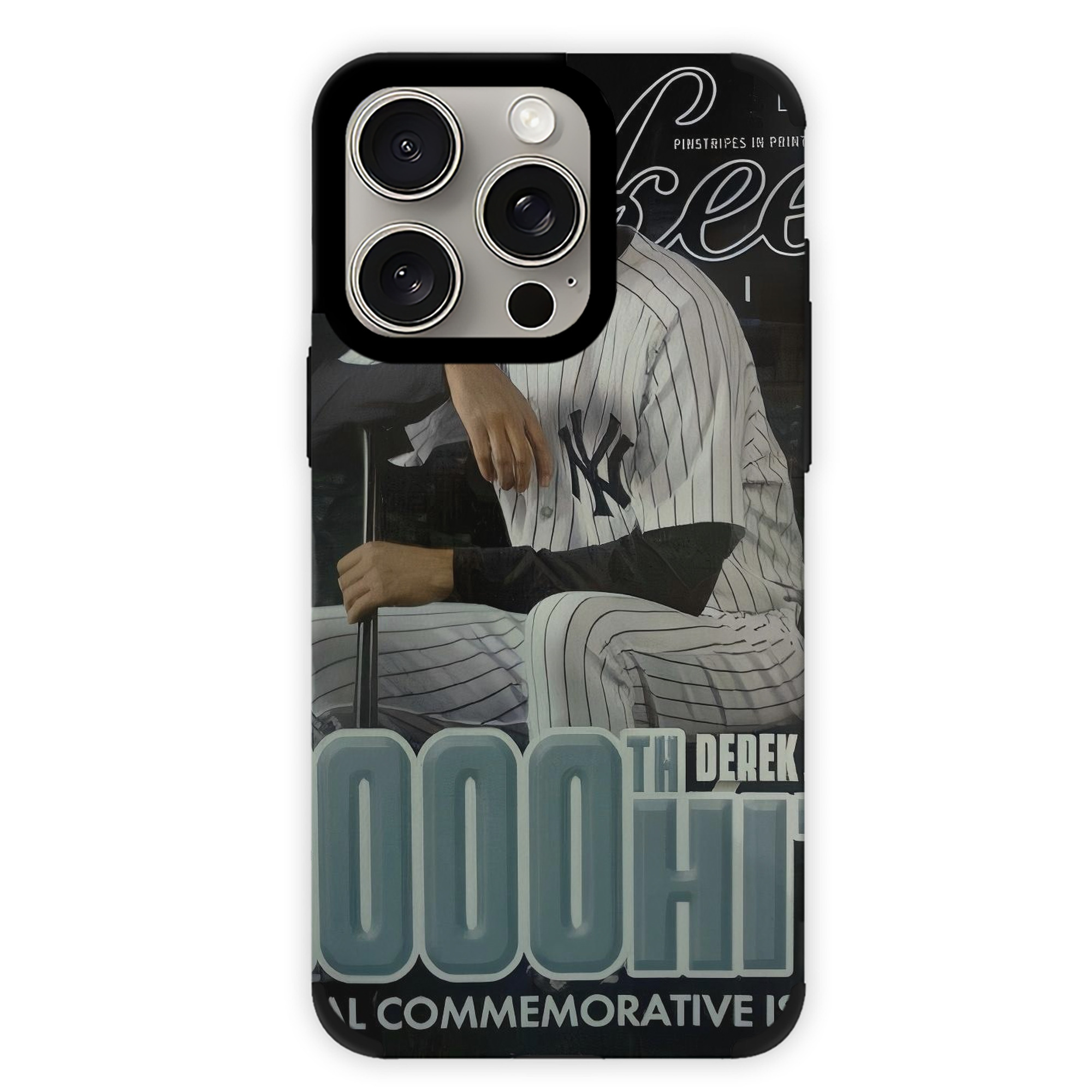 Derek Jeter 43 IPhone 15 Pro Max PU Leather Case – Soft Lining, 360° Protection – Precise Fit, 3D Buttons, Easy Charging – Anti-Yellowing, Easy To Clean