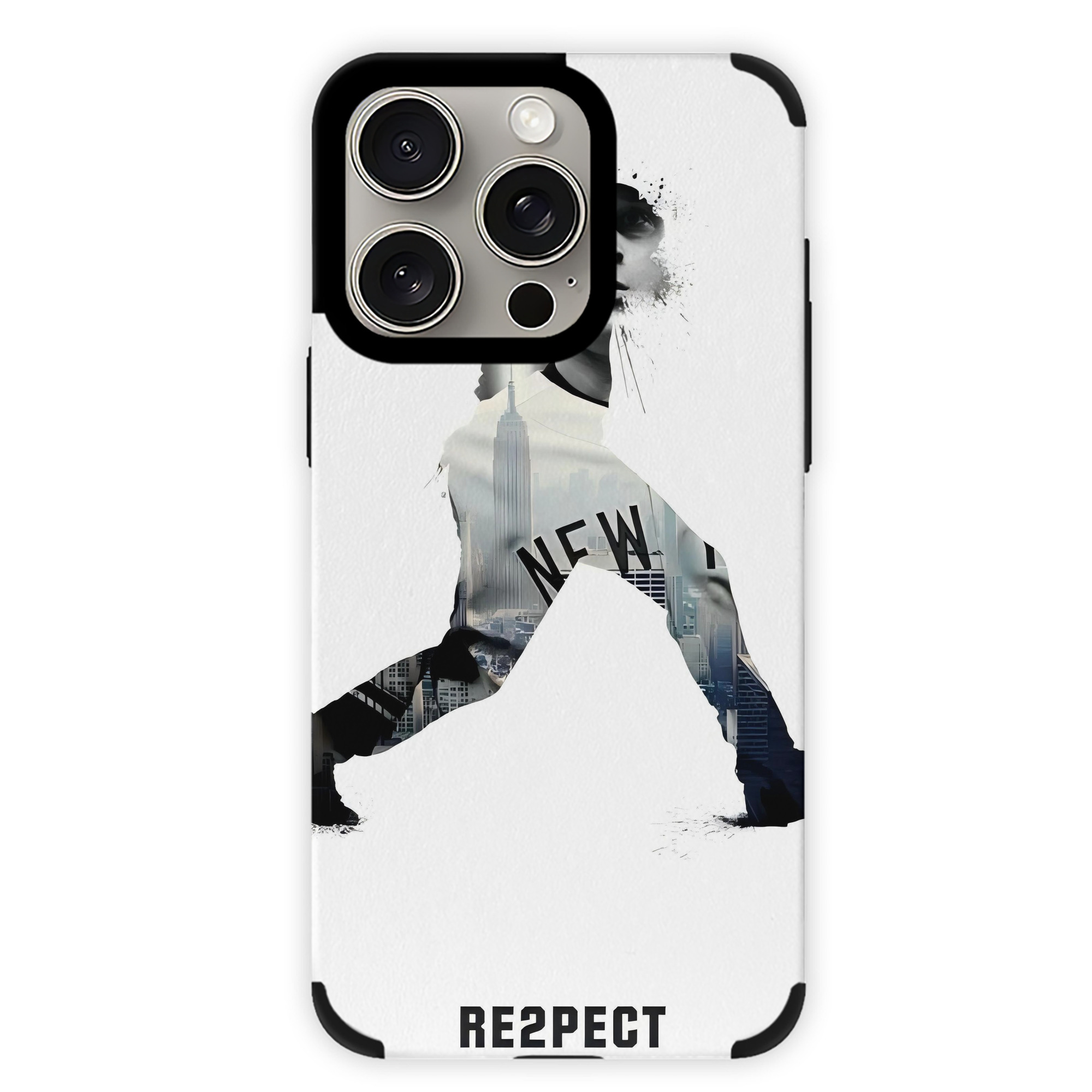 Derek Jeter 54 IPhone 15 Pro Max PU Leather Case – Soft Lining, 360° Protection – Precise Fit, 3D Buttons, Easy Charging – Anti-Yellowing, Easy To Clean