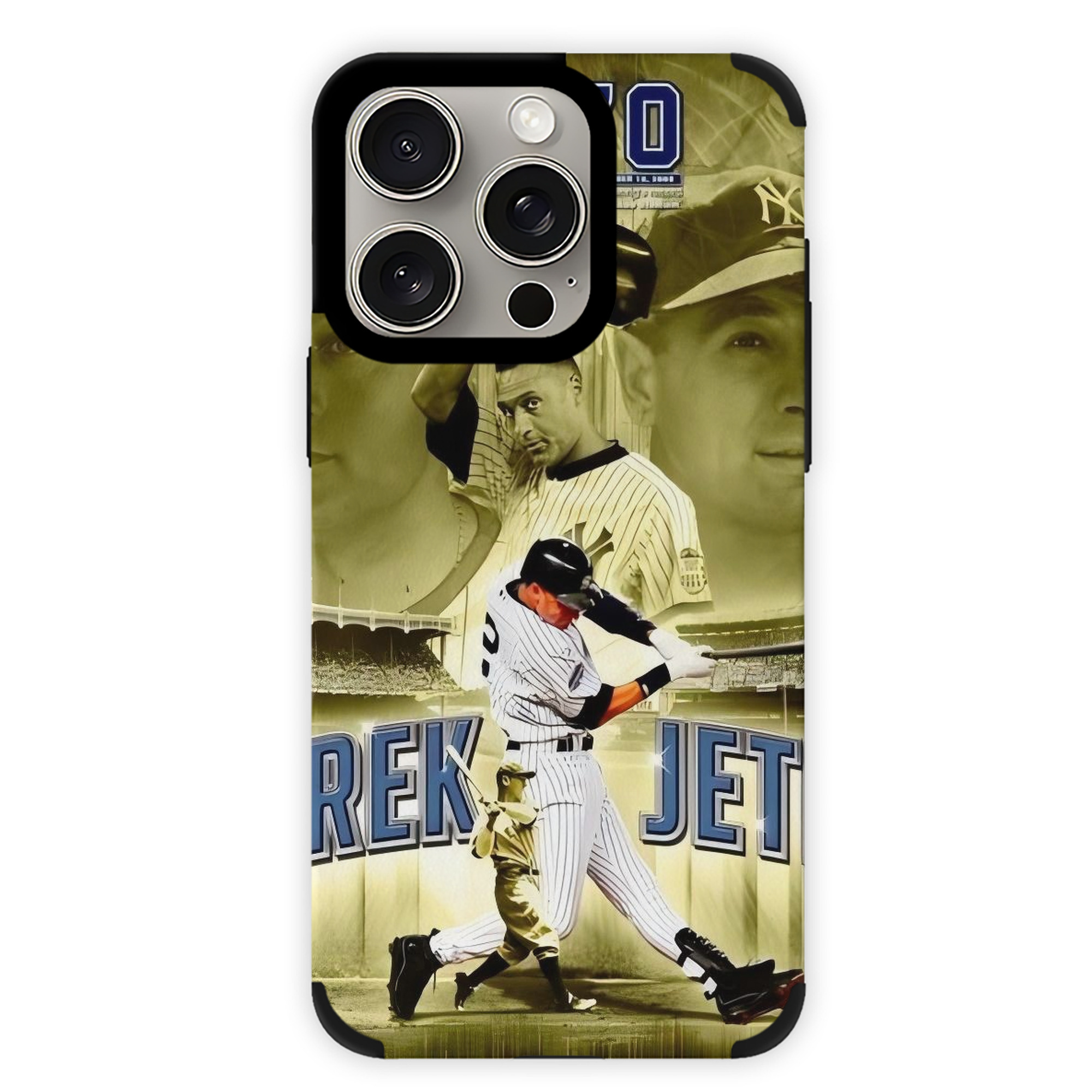 Derek Jeter 86 IPhone 15 Pro Max PU Leather Case – Soft Lining, 360° Protection – Precise Fit, 3D Buttons, Easy Charging – Anti-Yellowing, Easy To Clean