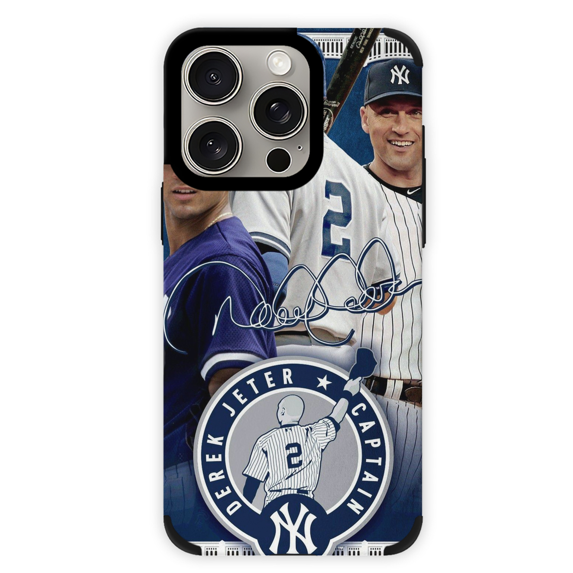Derek Jeter 92 IPhone 15 Pro Max PU Leather Case – Soft Lining, 360° Protection – Precise Fit, 3D Buttons, Easy Charging – Anti-Yellowing, Easy To Clean