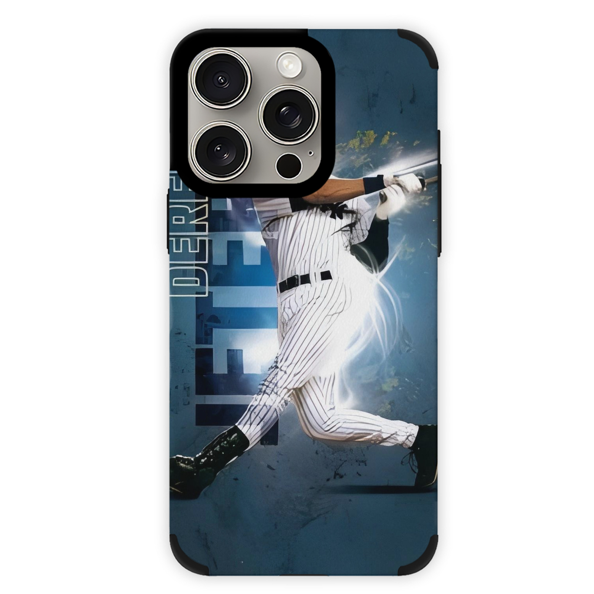 Derek Jeter 99 IPhone 15 Pro Max PU Leather Case – Soft Lining, 360° Protection – Precise Fit, 3D Buttons, Easy Charging – Anti-Yellowing, Easy To Clean