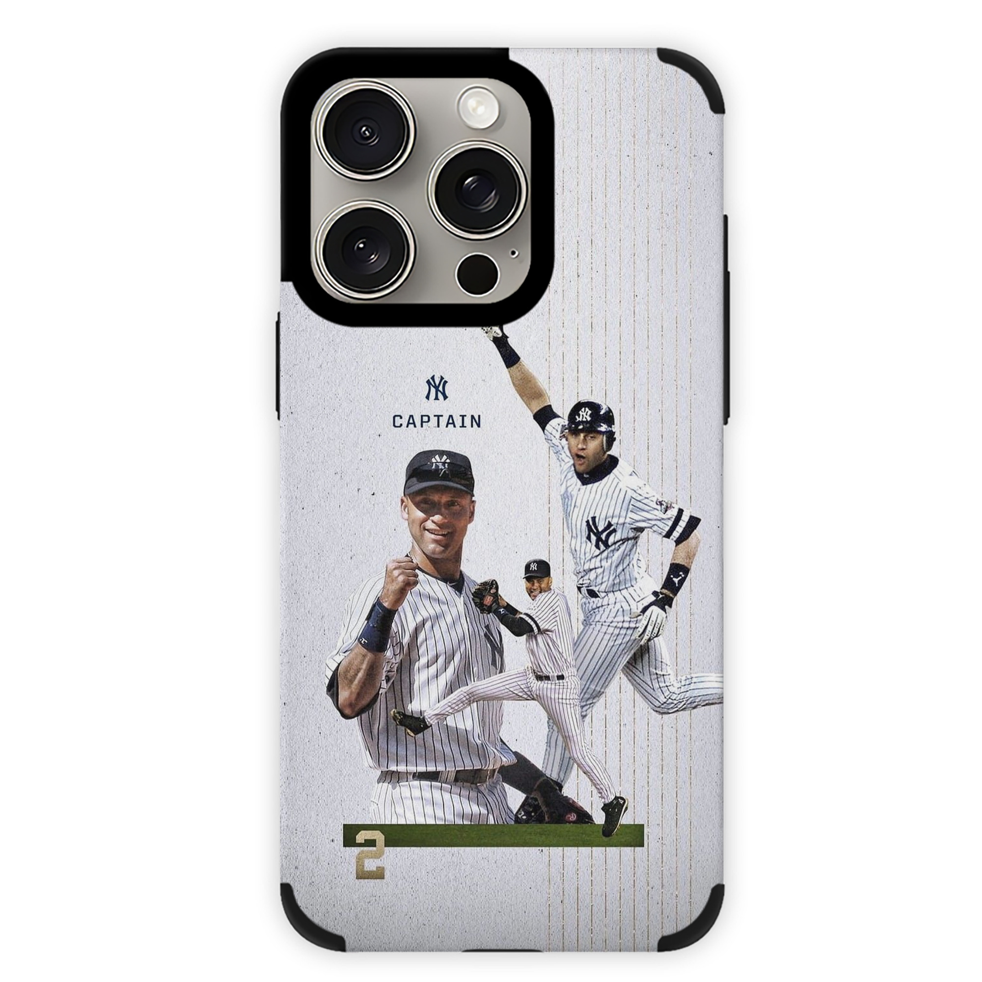 Derek Jeter 106 IPhone 15 Pro Max PU Leather Case – Soft Lining, 360° Protection – Precise Fit, 3D Buttons, Easy Charging – Anti-Yellowing, Easy To Clean