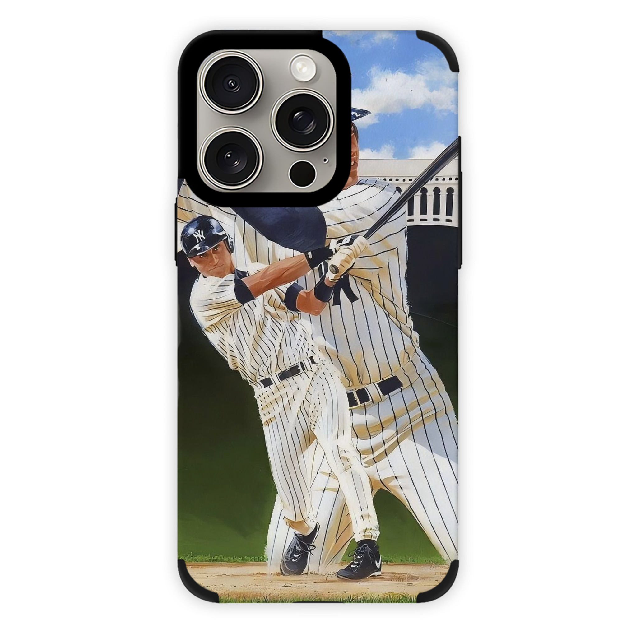 Derek Jeter 108 IPhone 15 Pro Max PU Leather Case – Soft Lining, 360° Protection – Precise Fit, 3D Buttons, Easy Charging – Anti-Yellowing, Easy To Clean