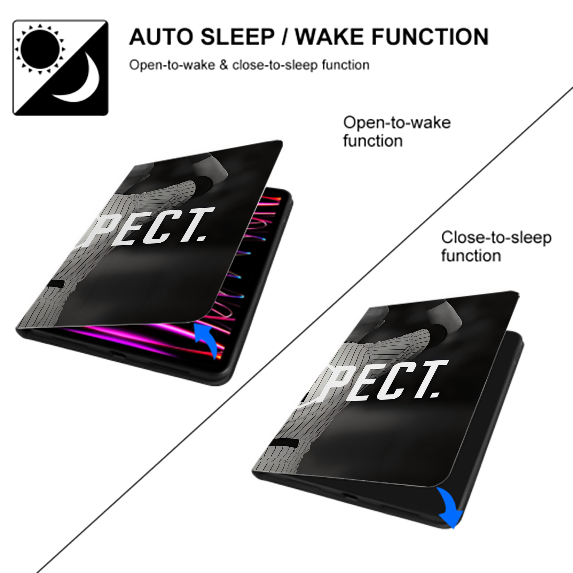 Derek Jeter 37 IPad Book-Style Case With Pencil Slot – Slim PU & TPU Cover – Full Protection, Precise Fit, Water & Scratch Resistant