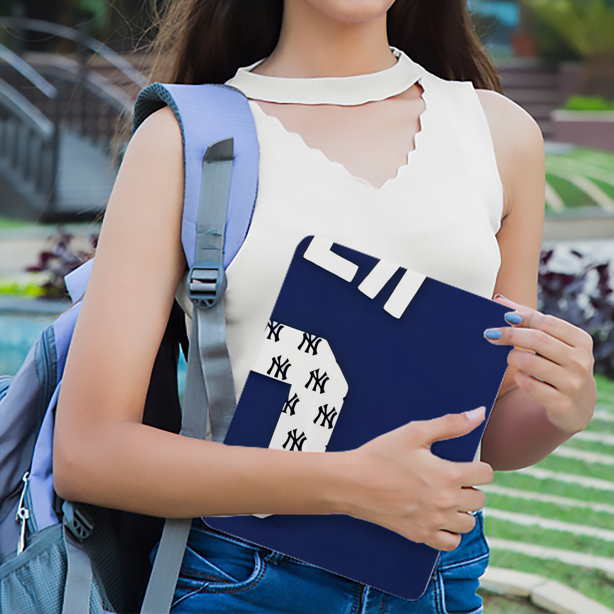 Derek Jeter 50 IPad Book-Style Case With Pencil Slot – Slim PU & TPU Cover – Full Protection, Precise Fit, Water & Scratch Resistant