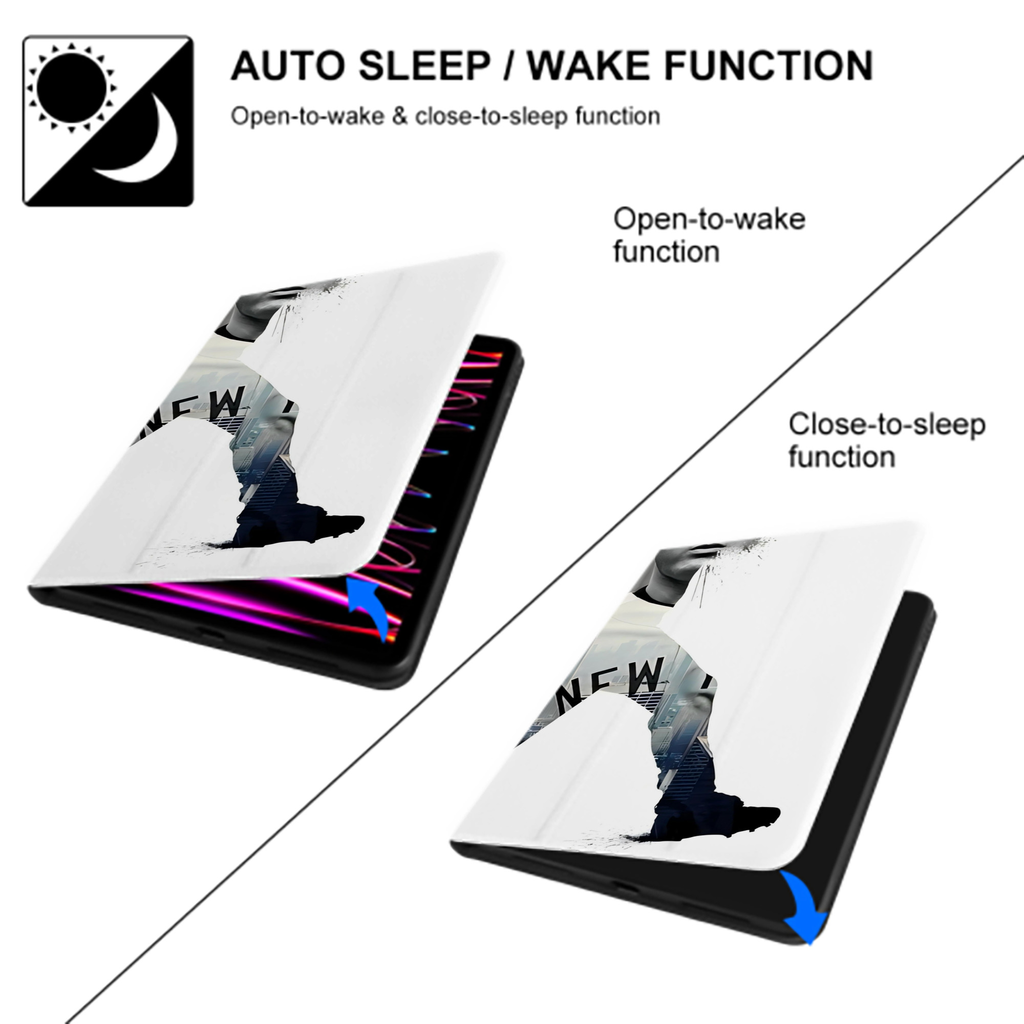 Derek Jeter 54 IPad Book-Style Case With Pencil Slot – Slim PU & TPU Cover – Full Protection, Precise Fit, Water & Scratch Resistant