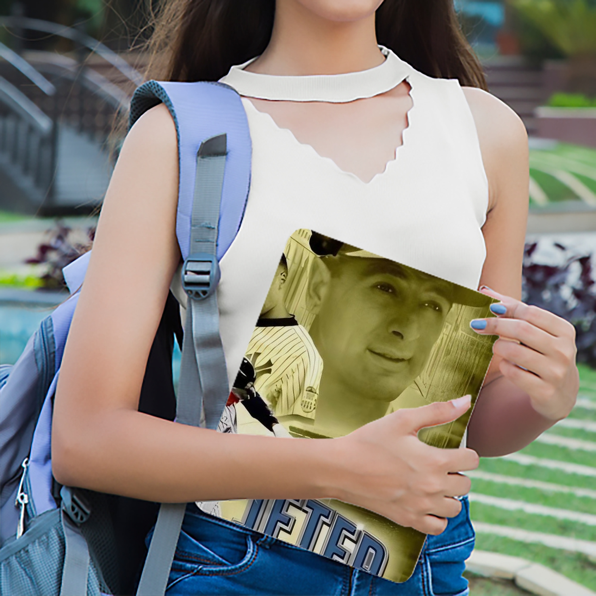 Derek Jeter 86 IPad Book-Style Case With Pencil Slot – Slim PU & TPU Cover – Full Protection, Precise Fit, Water & Scratch Resistant