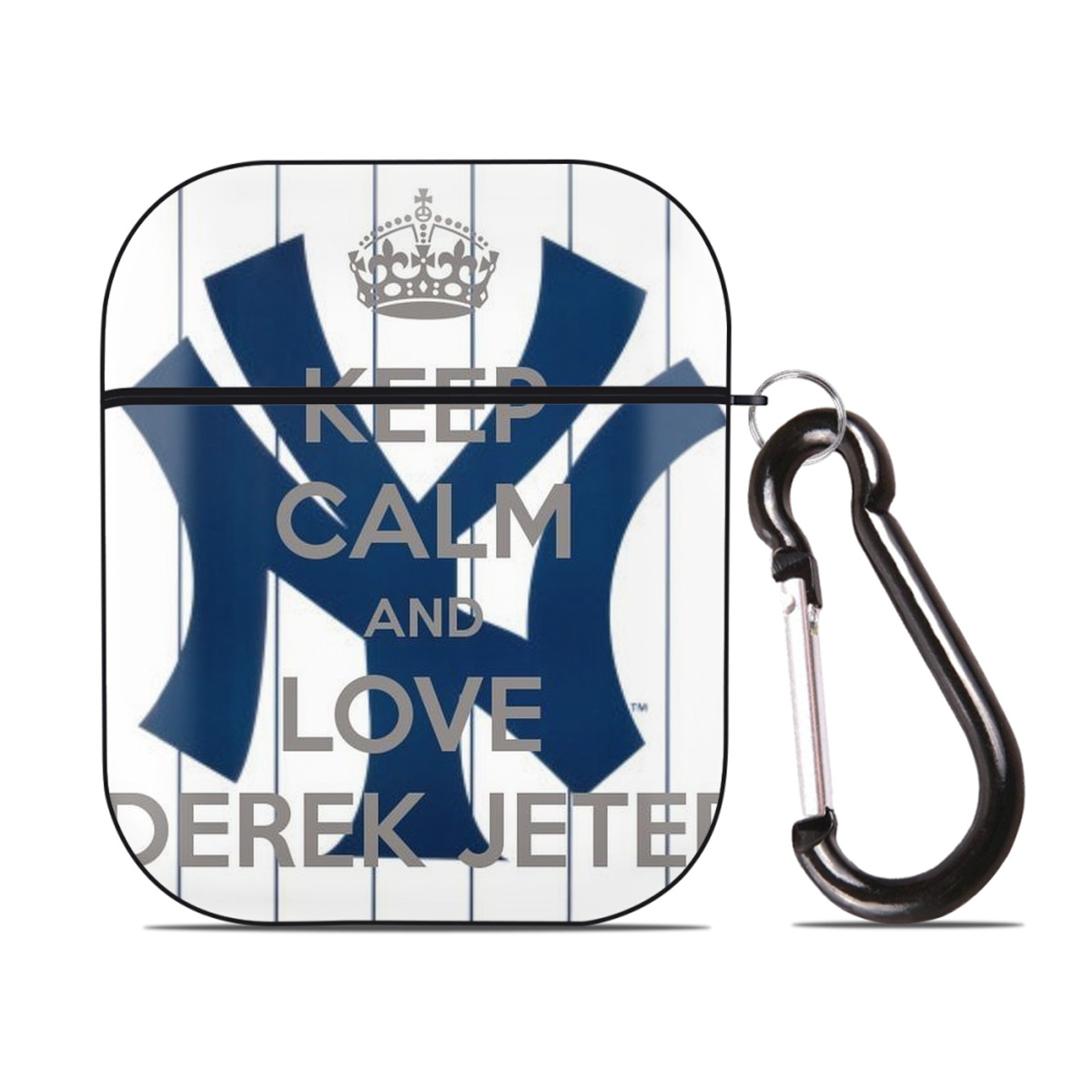 Derek Jeter 39 AirPods 2 Case Hard Shell Black, Flexible PC Material, Precise Cutouts, Full Protection, Anti-Fingerprint, Washable, Includes Keychain – Durable & Slim Design