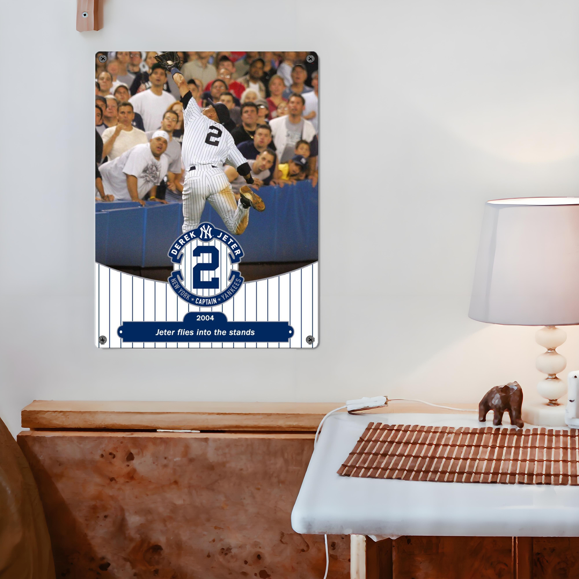 Derek Jeter 94 Vintage Metal Tin Sign 12x16inch – Retro Wall Art Decor For Home, Bar, Kitchen, Bedroom, Office – Durable Iron Sheet Poster, Easy To Hang, Full-Color Printing