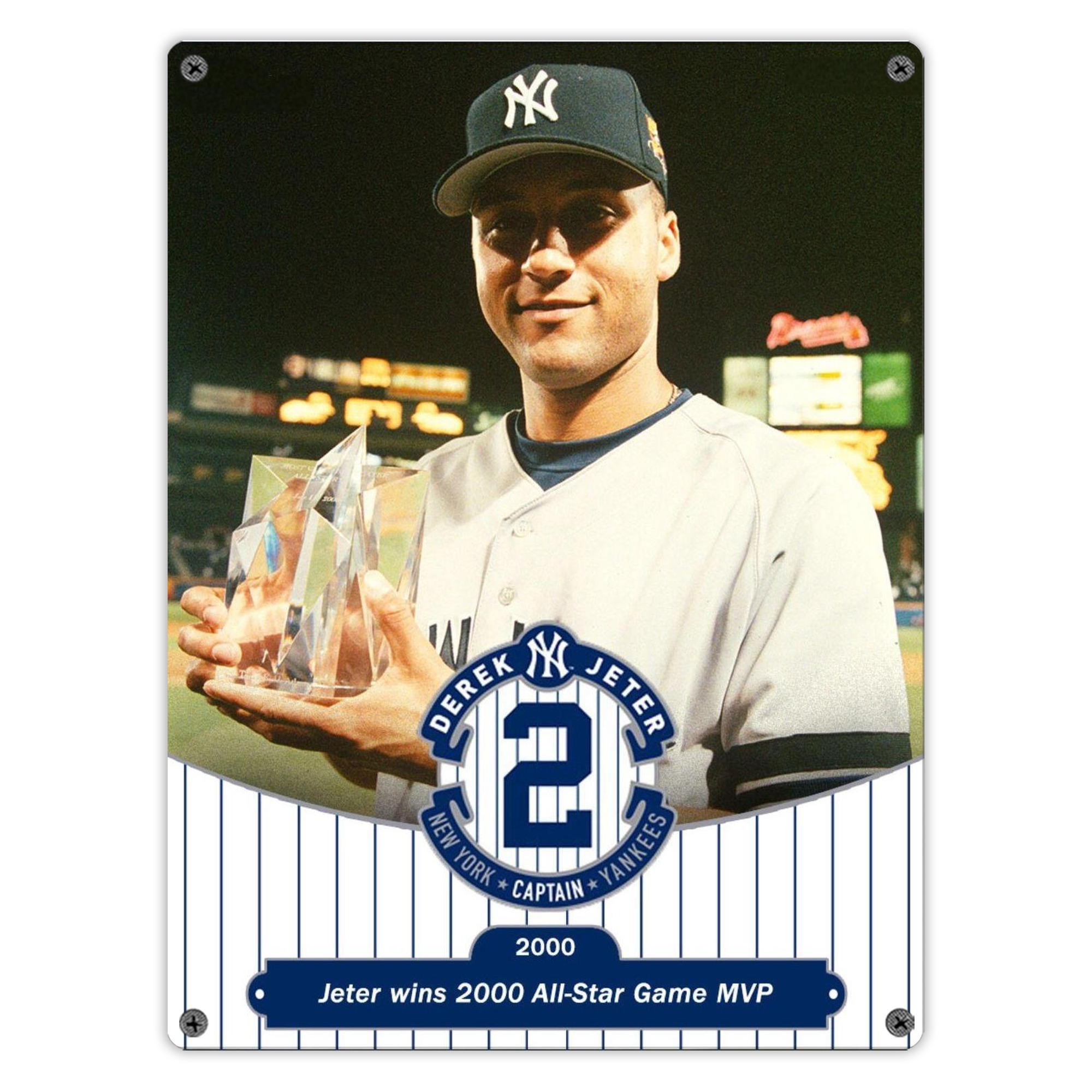 Derek Jeter 93 Vintage Metal Tin Sign 12x16inch – Retro Wall Art Decor For Home, Bar, Kitchen, Bedroom, Office – Durable Iron Sheet Poster, Easy To Hang, Full-Color Printing