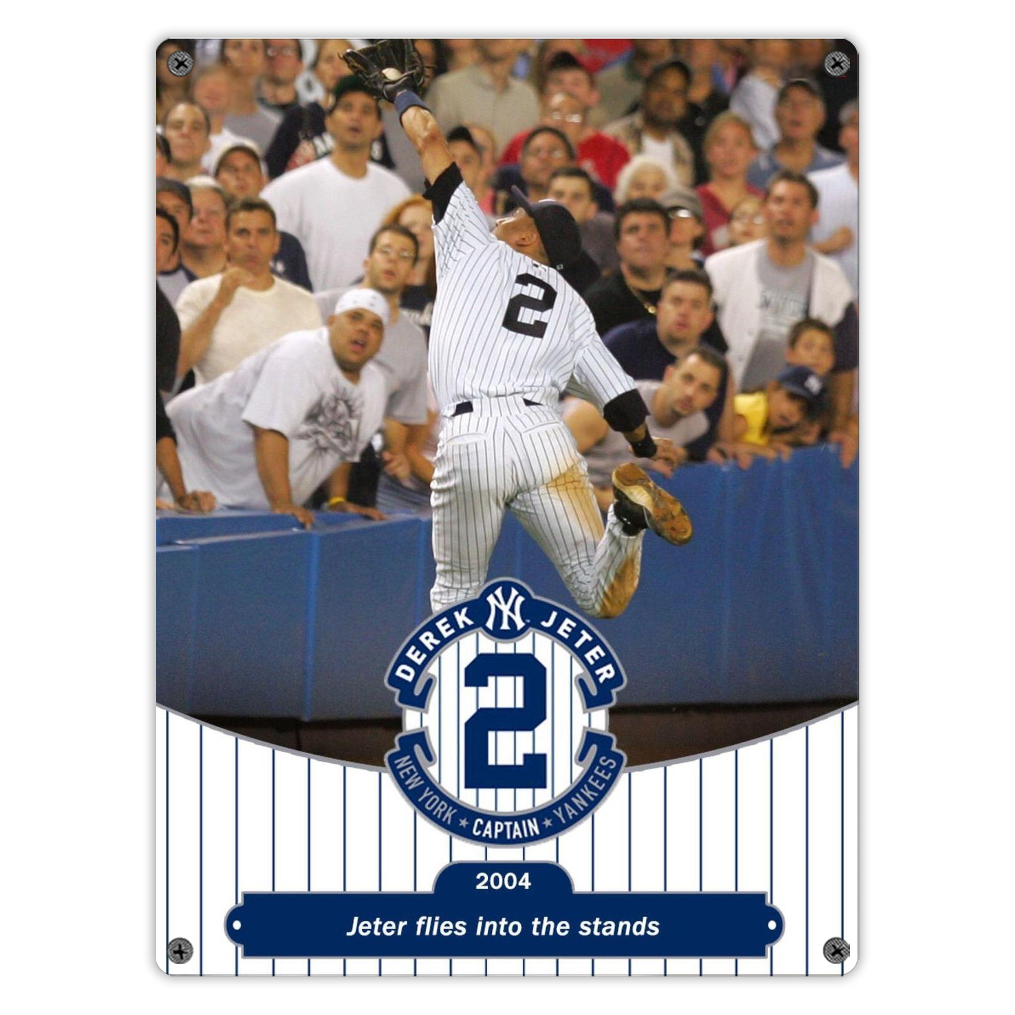 Derek Jeter 94 Vintage Metal Tin Sign 12x16inch – Retro Wall Art Decor For Home, Bar, Kitchen, Bedroom, Office – Durable Iron Sheet Poster, Easy To Hang, Full-Color Printing