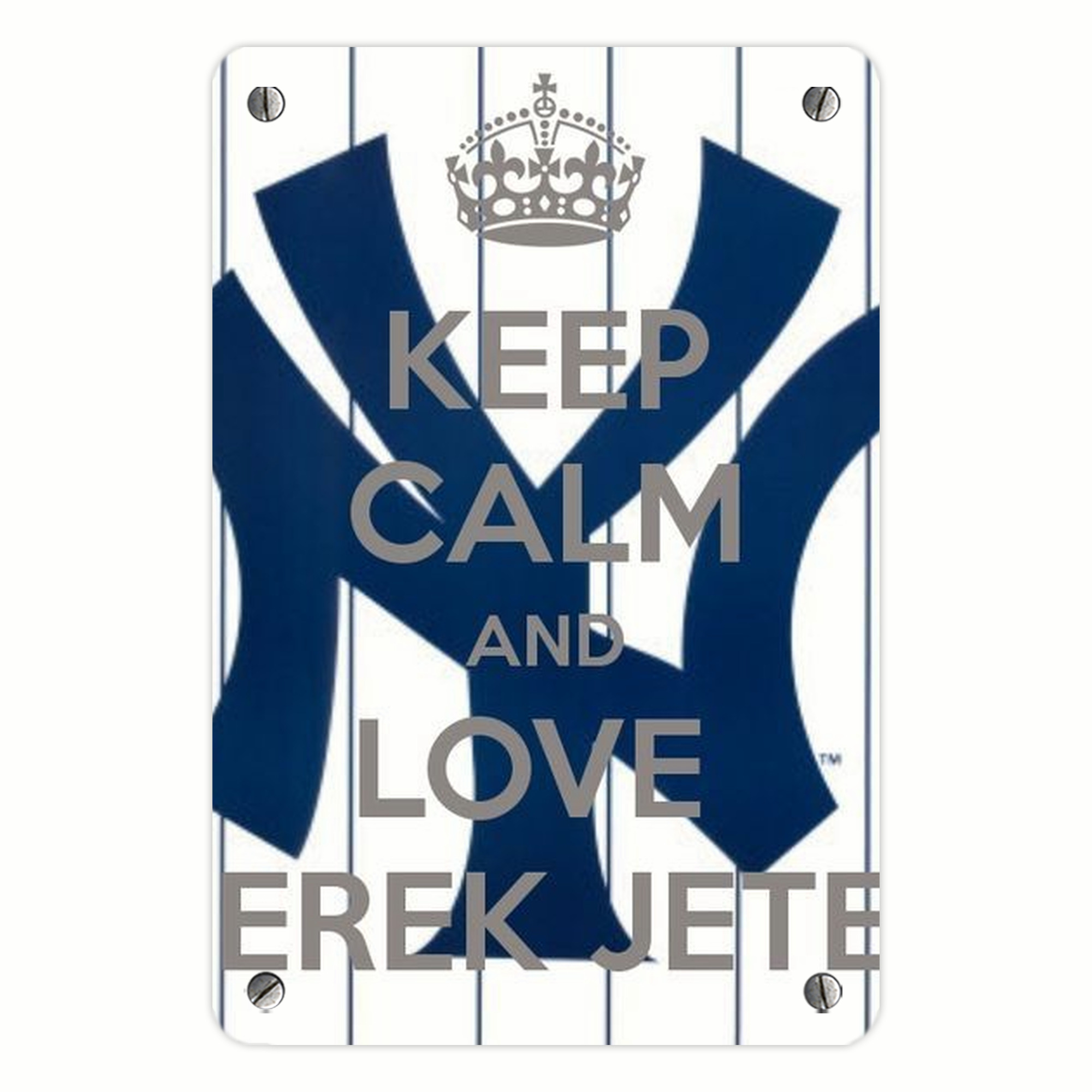 Derek Jeter 39 Metal Tin Sign 8x12inch - High-Quality Full-Print Decorative Wall Art, Durable Rust-Resistant Metal Plaque For Living Room, Bedroom, Kitchen, Office, Bar Décor