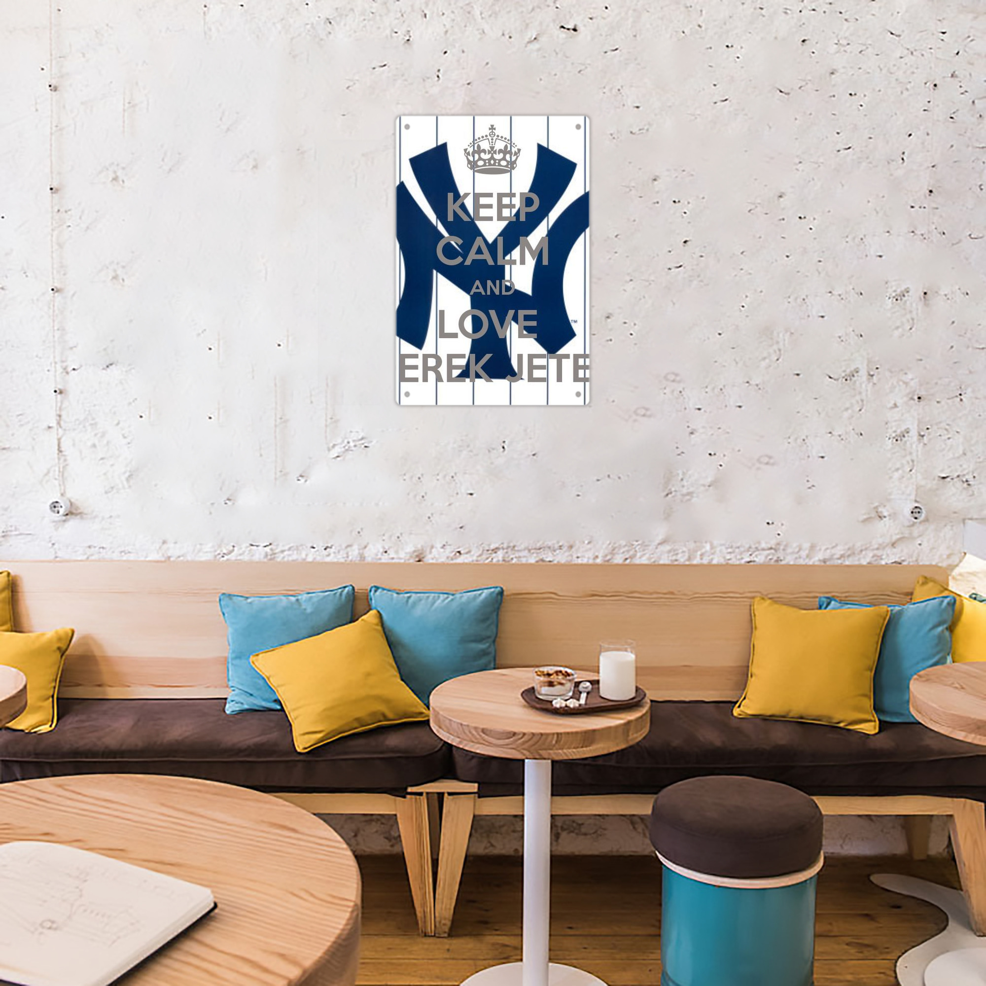 Derek Jeter 39 8x12inch Vertical Aluminum Sign - Durable Fade-Resistant Indoor/Outdoor Safety & Information Plaque For Office, Hotel, Restaurant, Bar, Public Spaces