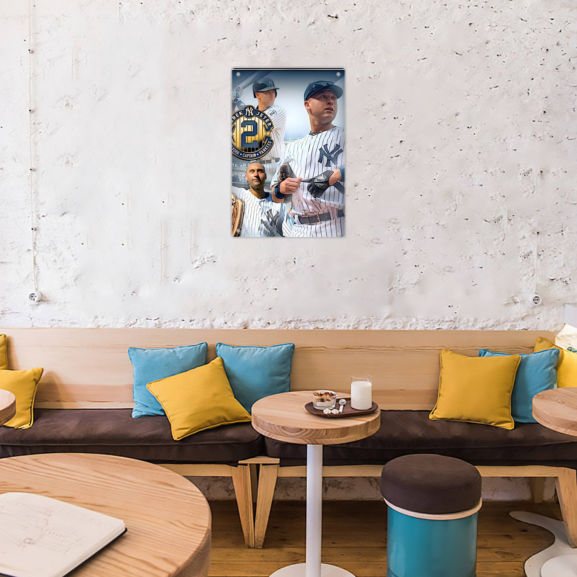 Derek Jeter 40 8x12inch Vertical Aluminum Sign - Durable Fade-Resistant Indoor/Outdoor Safety & Information Plaque For Office, Hotel, Restaurant, Bar, Public Spaces