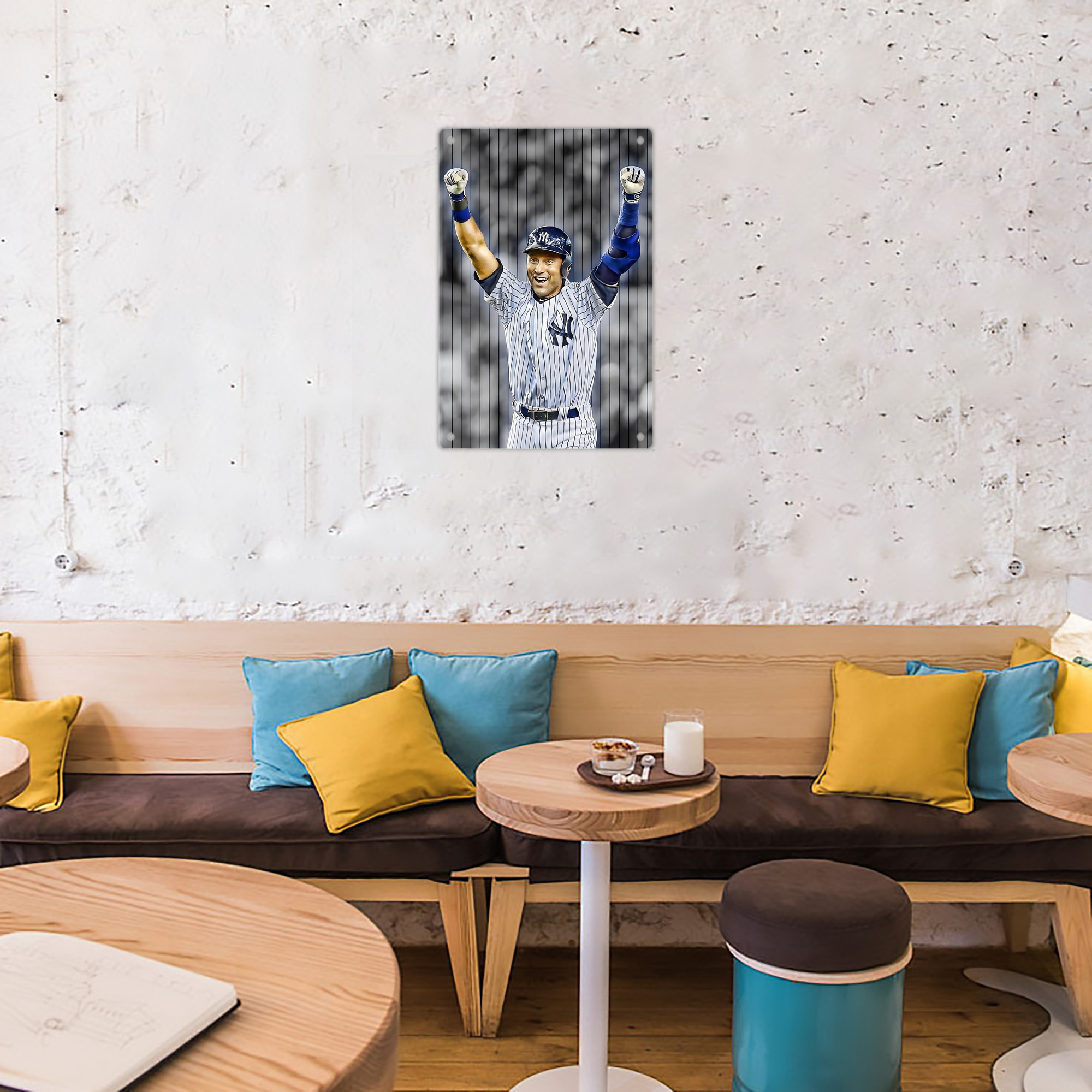 Derek Jeter 45 8x12inch Vertical Aluminum Sign - Durable Fade-Resistant Indoor/Outdoor Safety & Information Plaque For Office, Hotel, Restaurant, Bar, Public Spaces