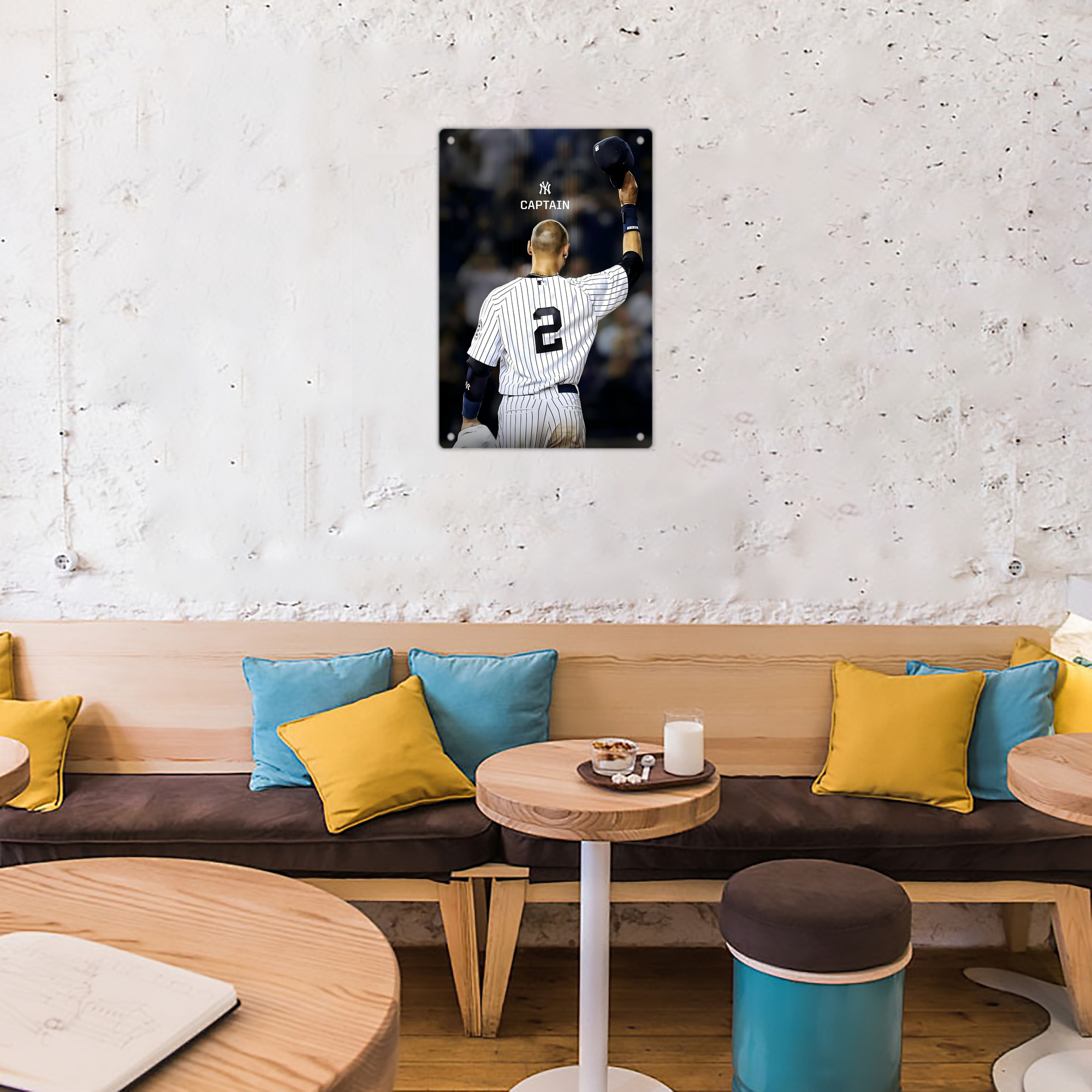 Derek Jeter 56 8x12inch Vertical Aluminum Sign - Durable Fade-Resistant Indoor/Outdoor Safety & Information Plaque For Office, Hotel, Restaurant, Bar, Public Spaces