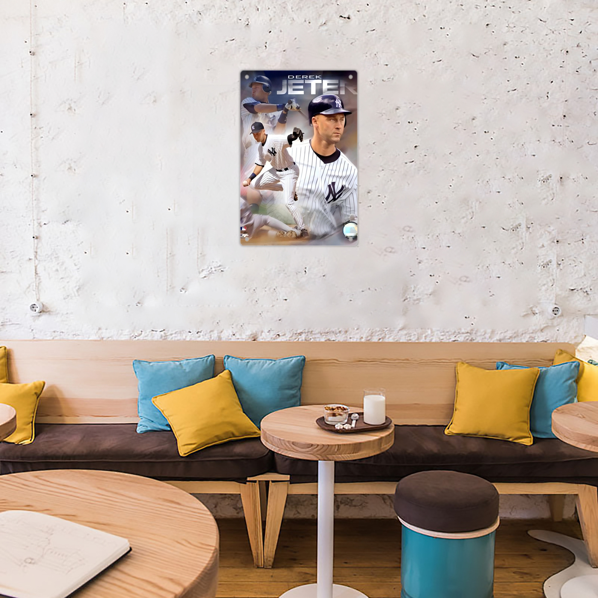 Derek Jeter 60 8x12inch Vertical Aluminum Sign - Durable Fade-Resistant Indoor/Outdoor Safety & Information Plaque For Office, Hotel, Restaurant, Bar, Public Spaces